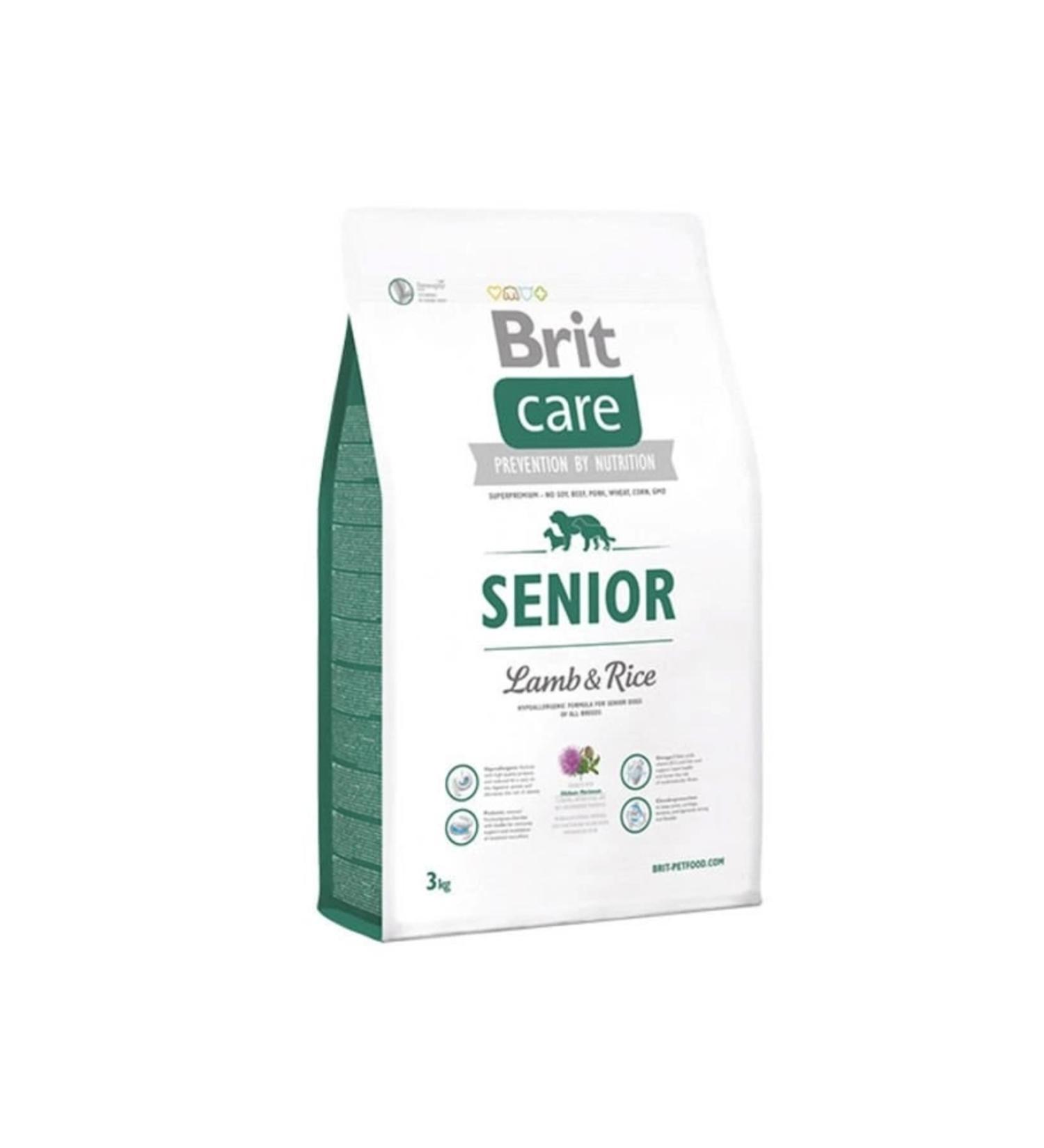 Brit Care Senior Hypo-allergenic Lamb Meat Old Dog Food 3 Kg