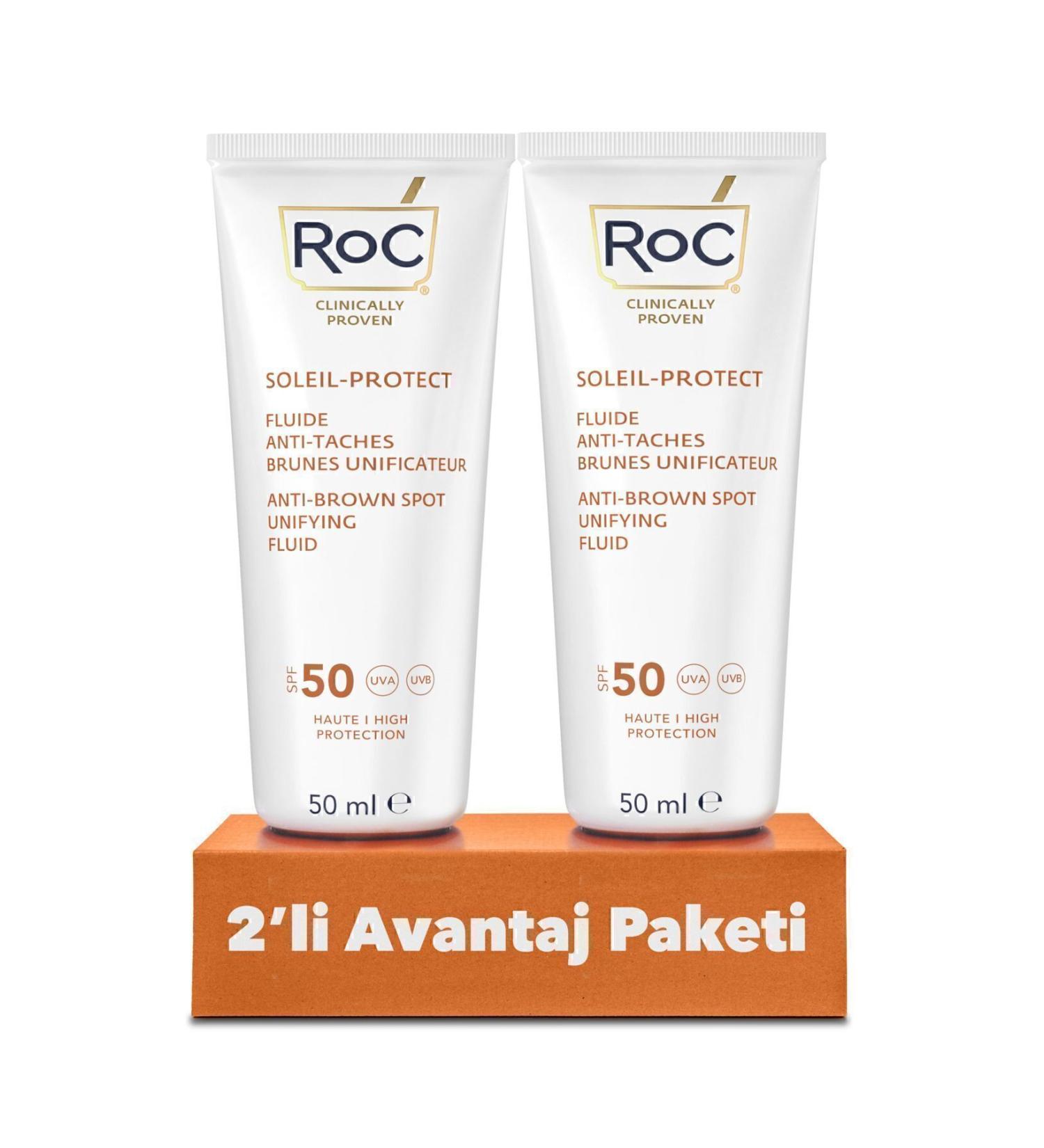 Roc Anti-Blemish Face Sunscreen Spf50 50 ml - 2 Pack Advantage Pack. - Buy Online on GoSupps.com