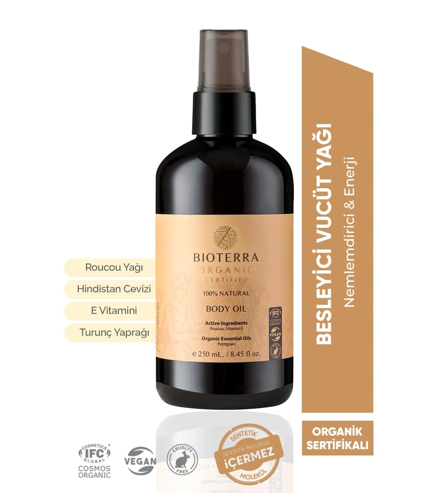 Bioterra Organic Body Oil 250 ml - Buy Online on GoSupps.com