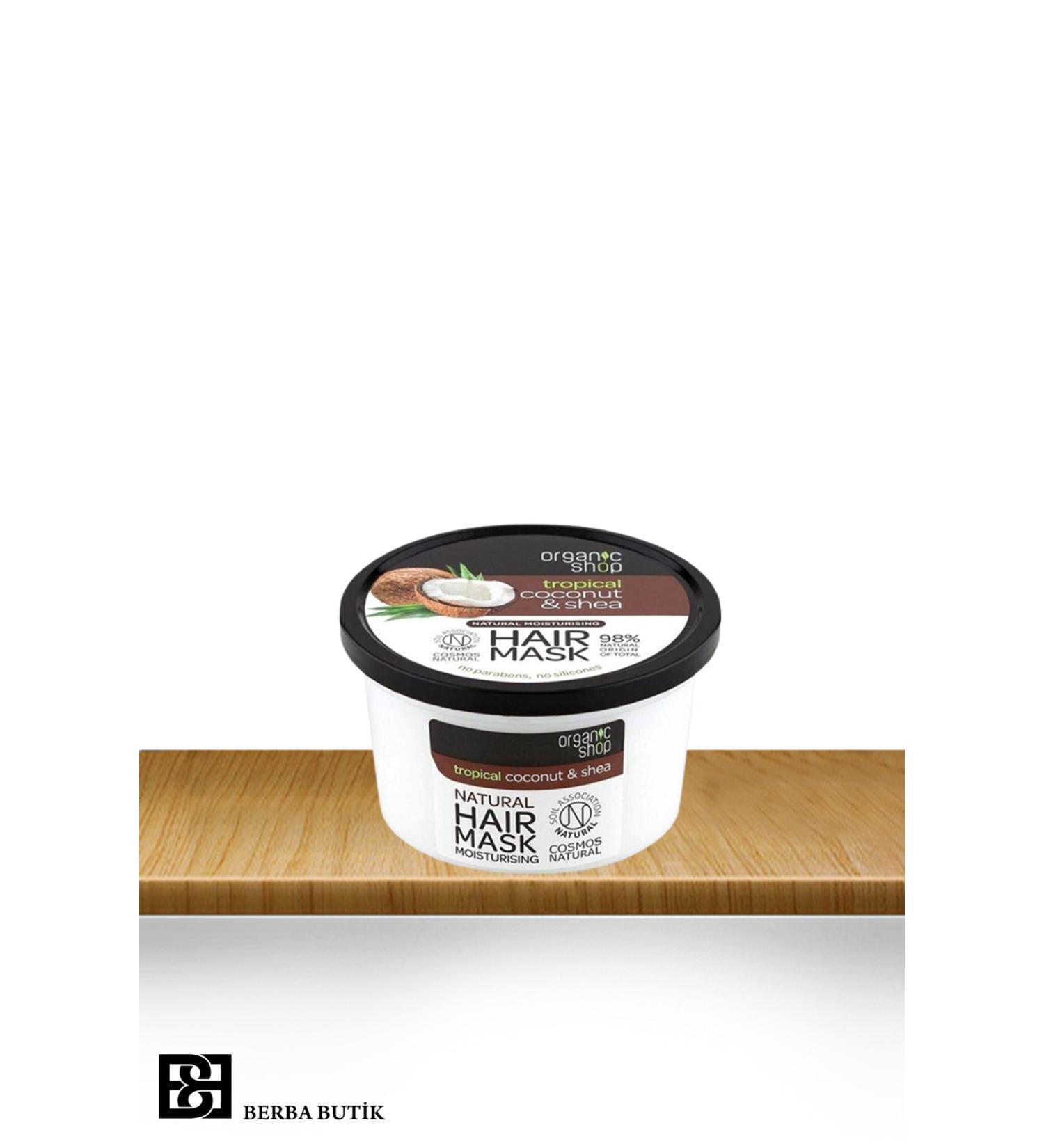 Organic Berba Boutique: Shop Coconut & Shea Oil Hair Mask 250 ml Category: Hair Serum and Oil