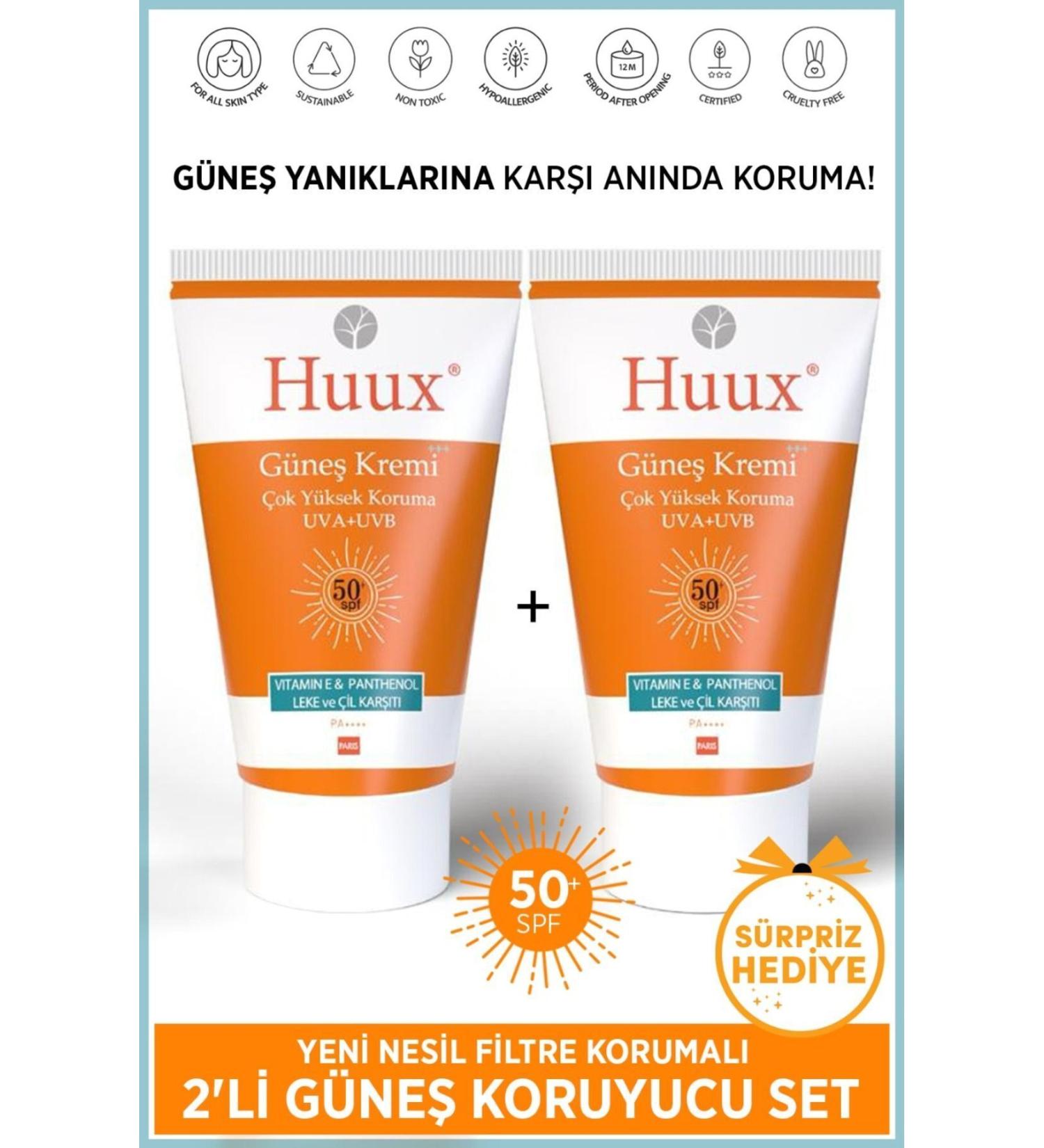 Huux Sun Cream Dark Spot SPF 50 + Factor & High Protection Sun Cream 2 PIECE