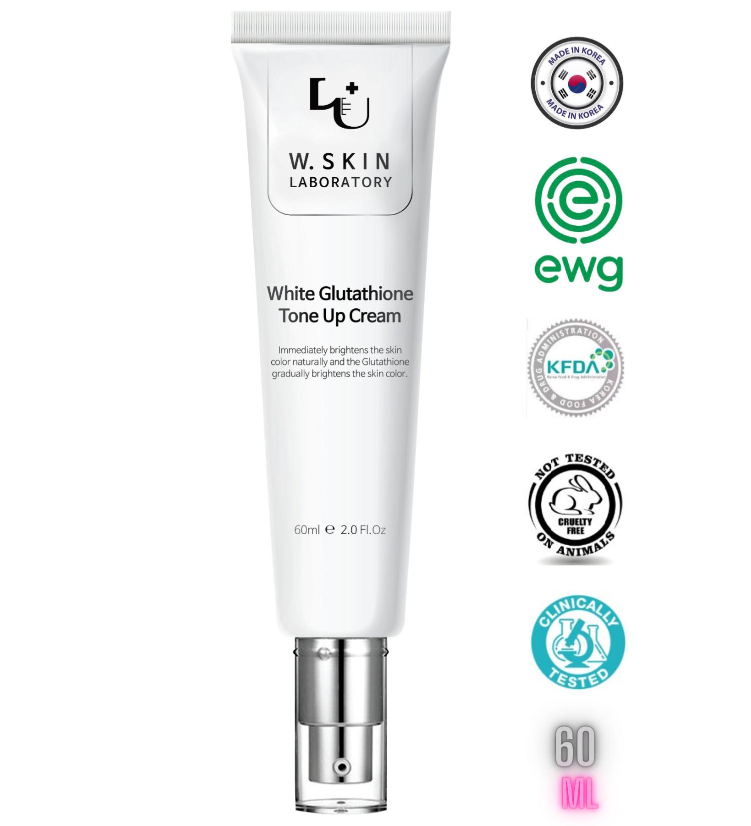 W. Skin Laboratory White Glutathione Tone Up Cream Whitening-Brightening Tone Equalizer Soothing 60ML - Buy Online on GoSupps.com