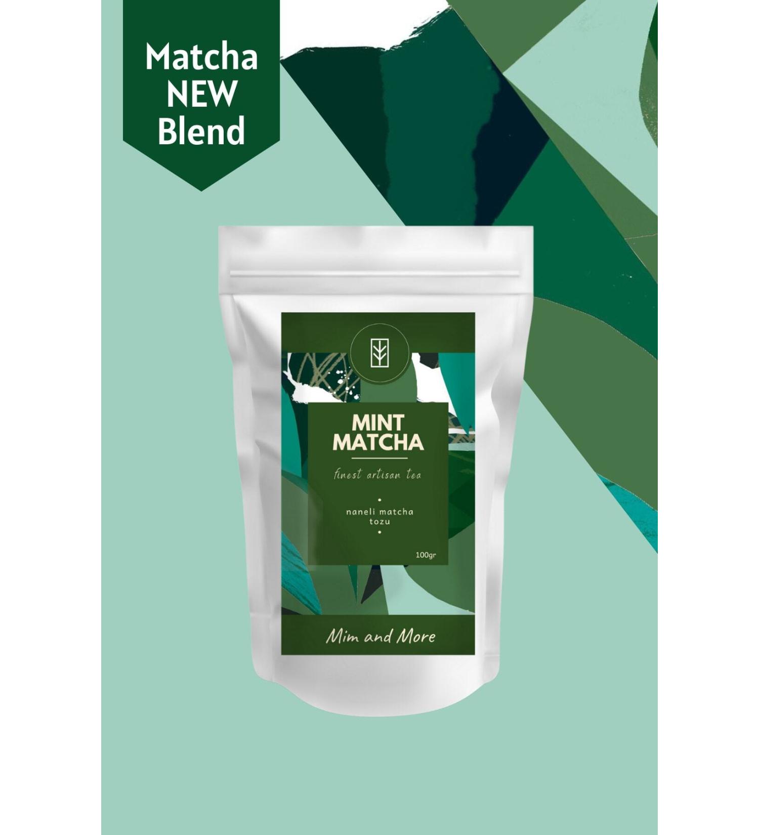 Mim and More Mint Matcha- Mint Flavored Matcha 100 gr - Buy Online on GoSupps.com