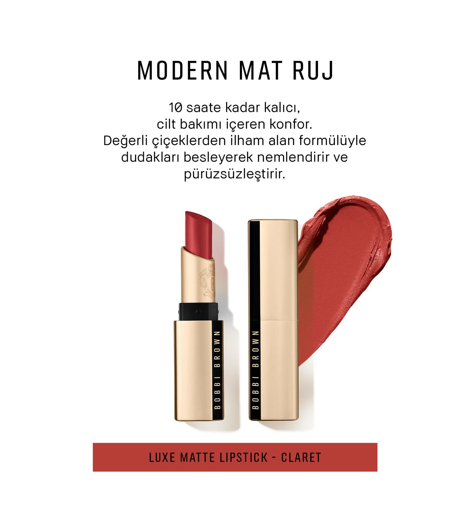 Bobbi Brown 10 Hour Creamy Luxe Matte Lipstick - Claret 716170308852