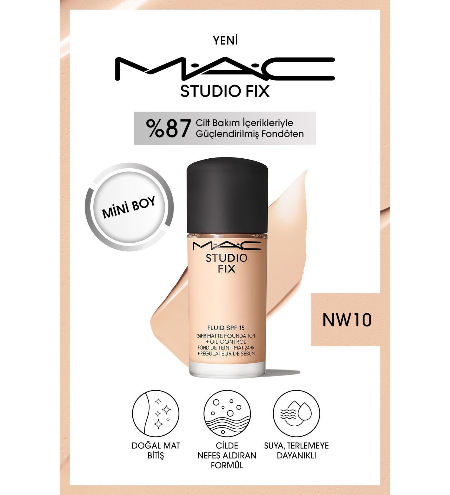 Mac Skin Breathing Hyaluronic Acid Mini Matte Foundation Spf 15 -nw10 15 ml Passi.3156