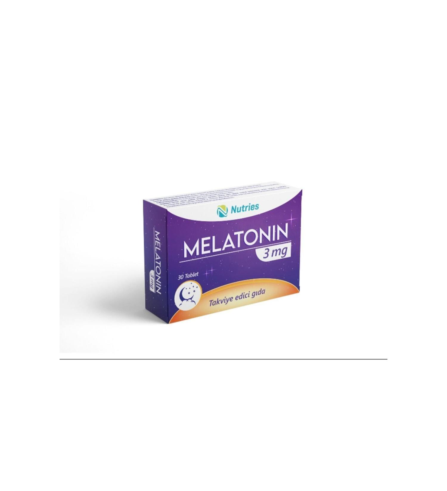 Nutries Melatonin 3 Mg 30 Tablets - Buy Online on GoSupps.com