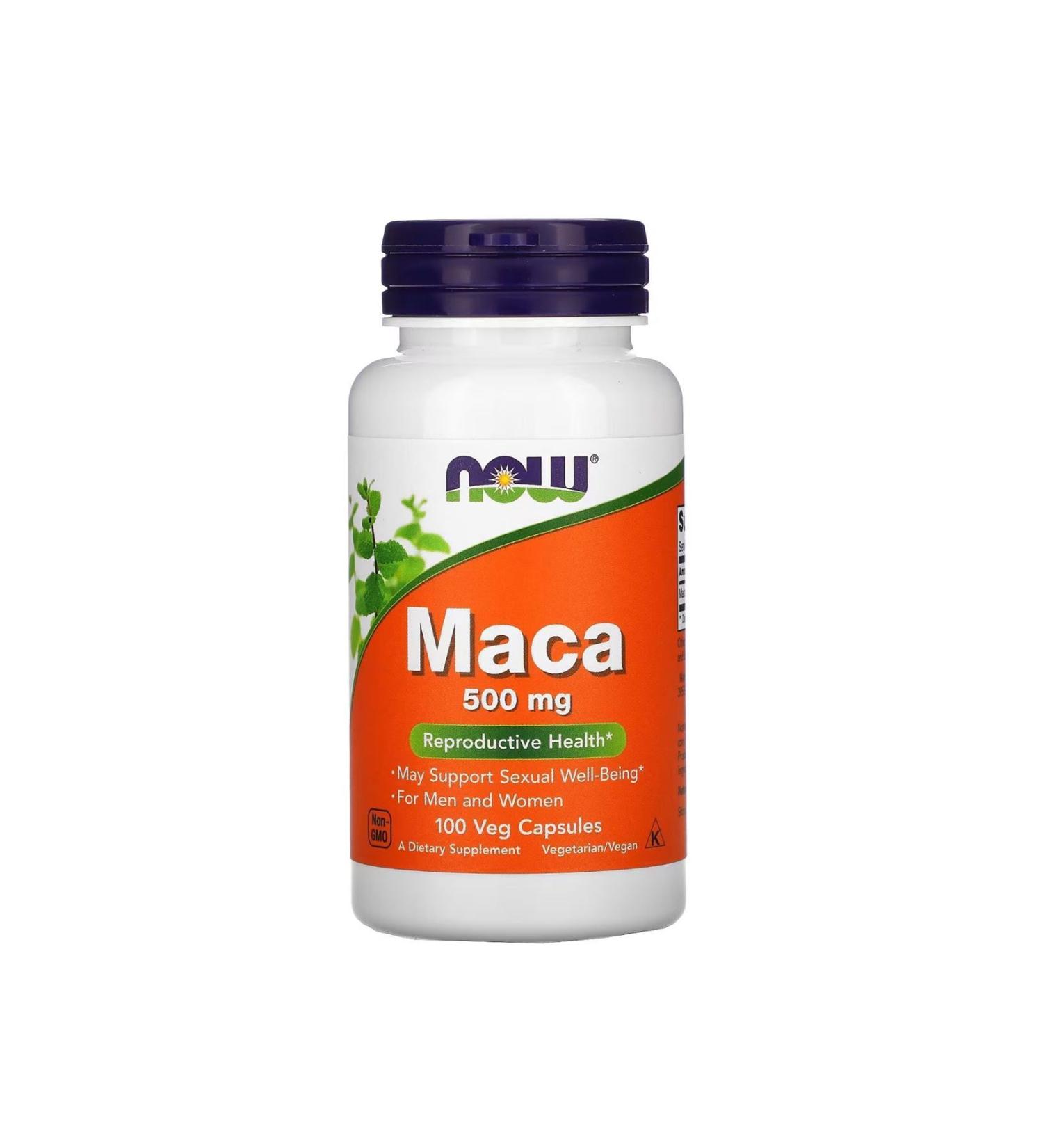 Now Foods Maca 500 Mg 100 Capsules
