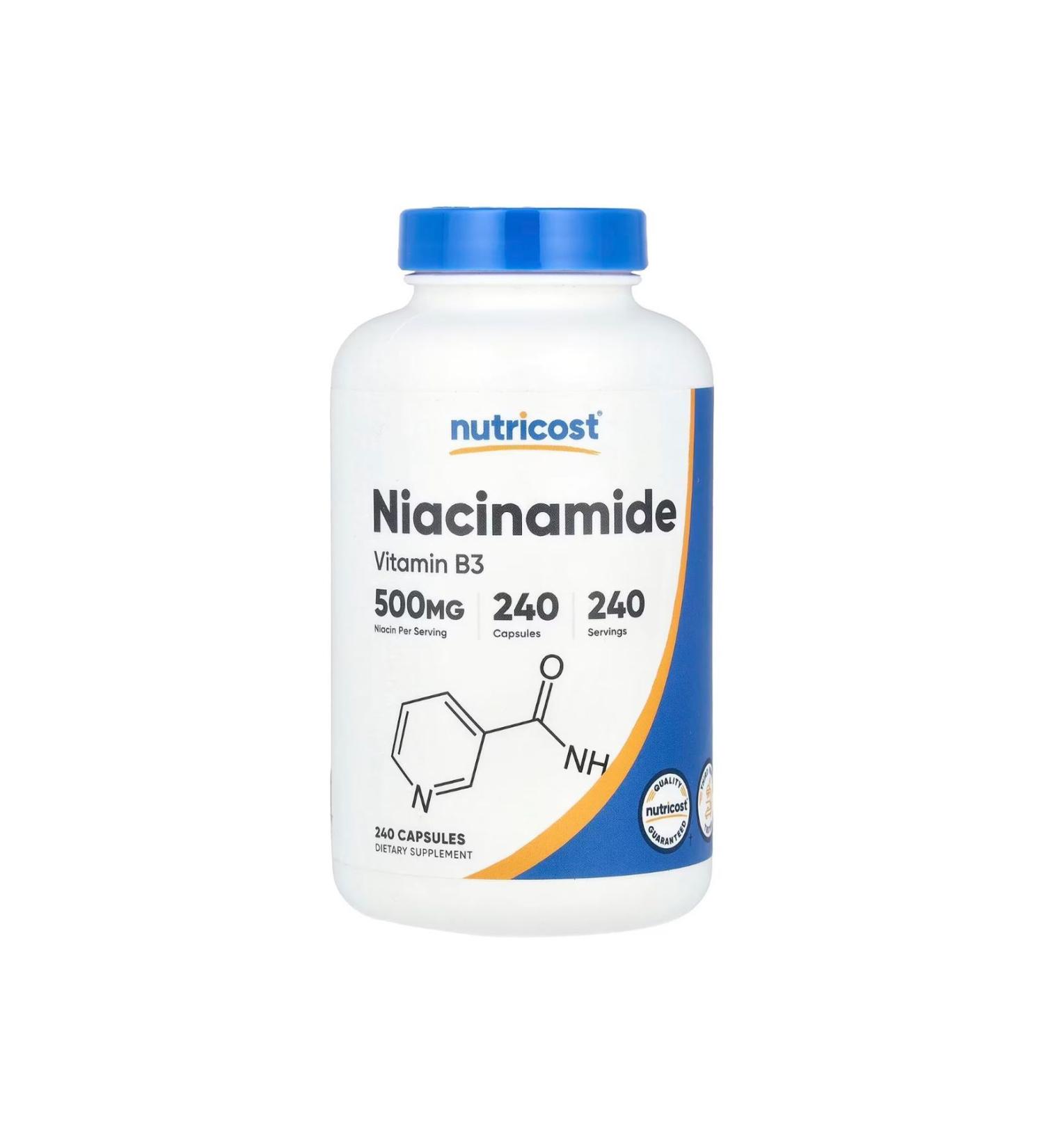Nutricost Vitamin B3 (NIACINAMIDE) 500 Mg 240 Capsules