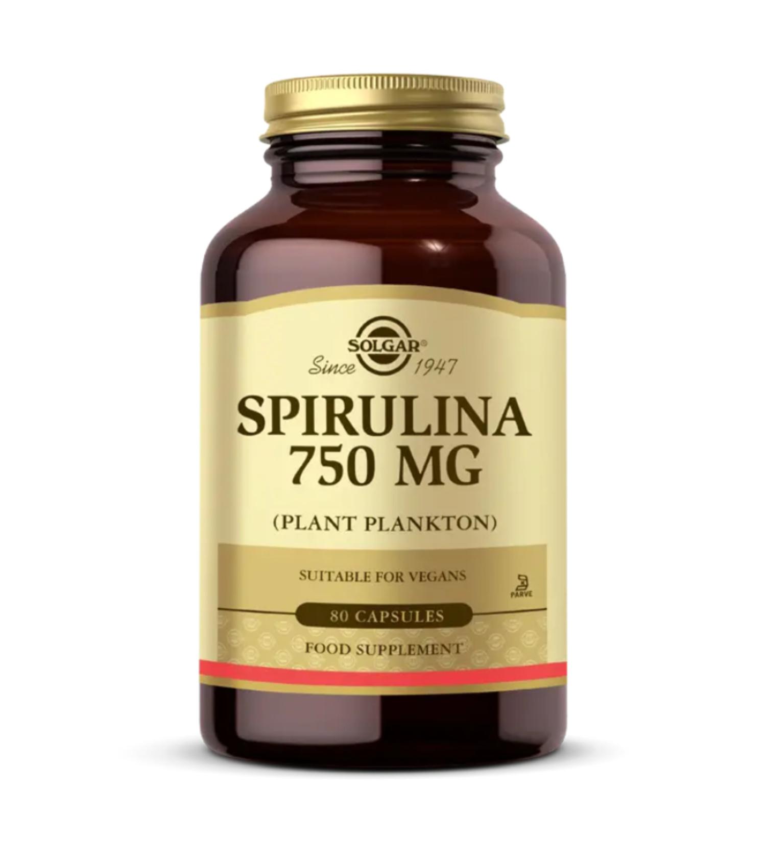 Solgar Spirulina 750 Mg 80tablets