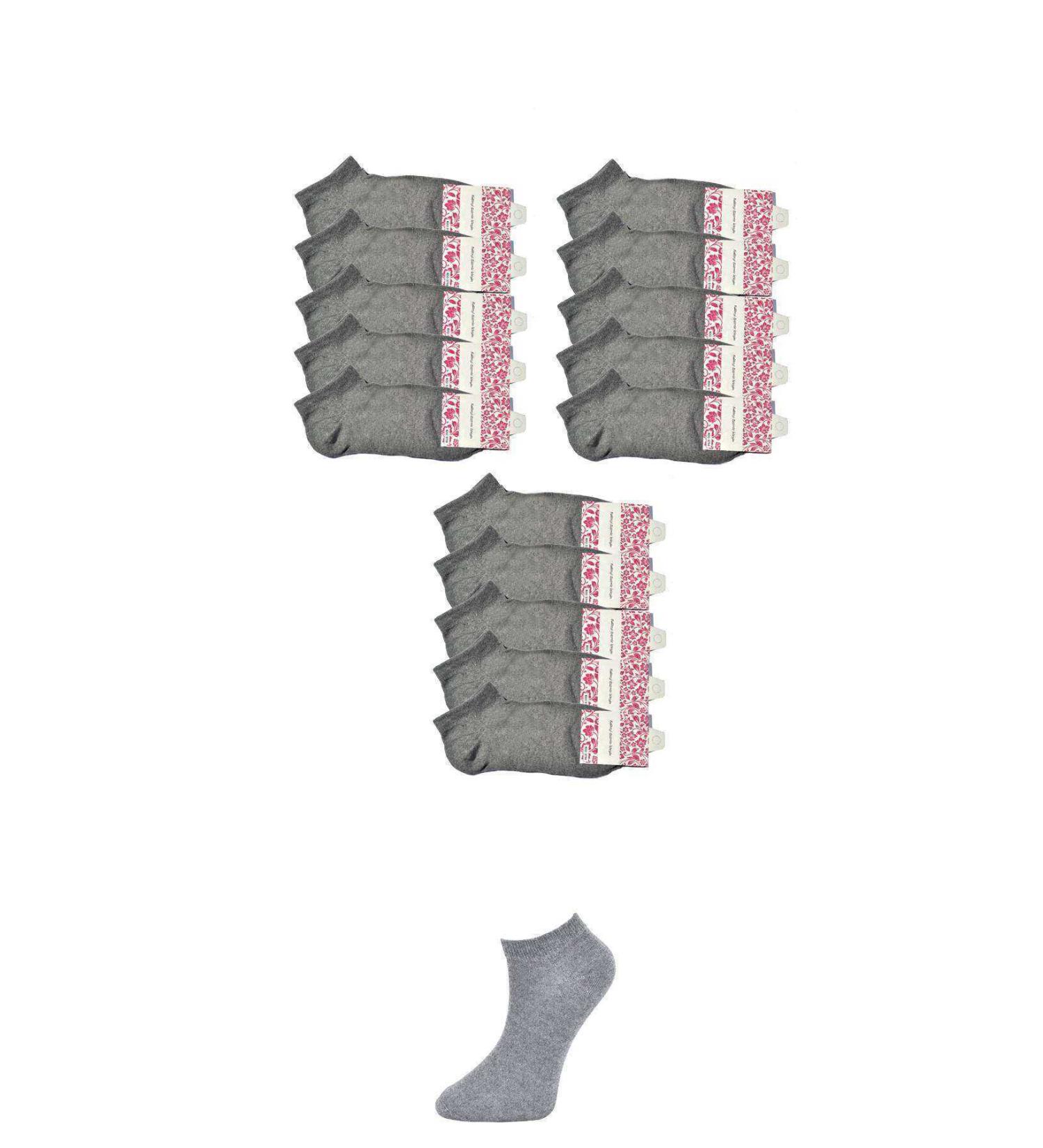 Skygo Grey Women's Ankle Socks 15 pairs