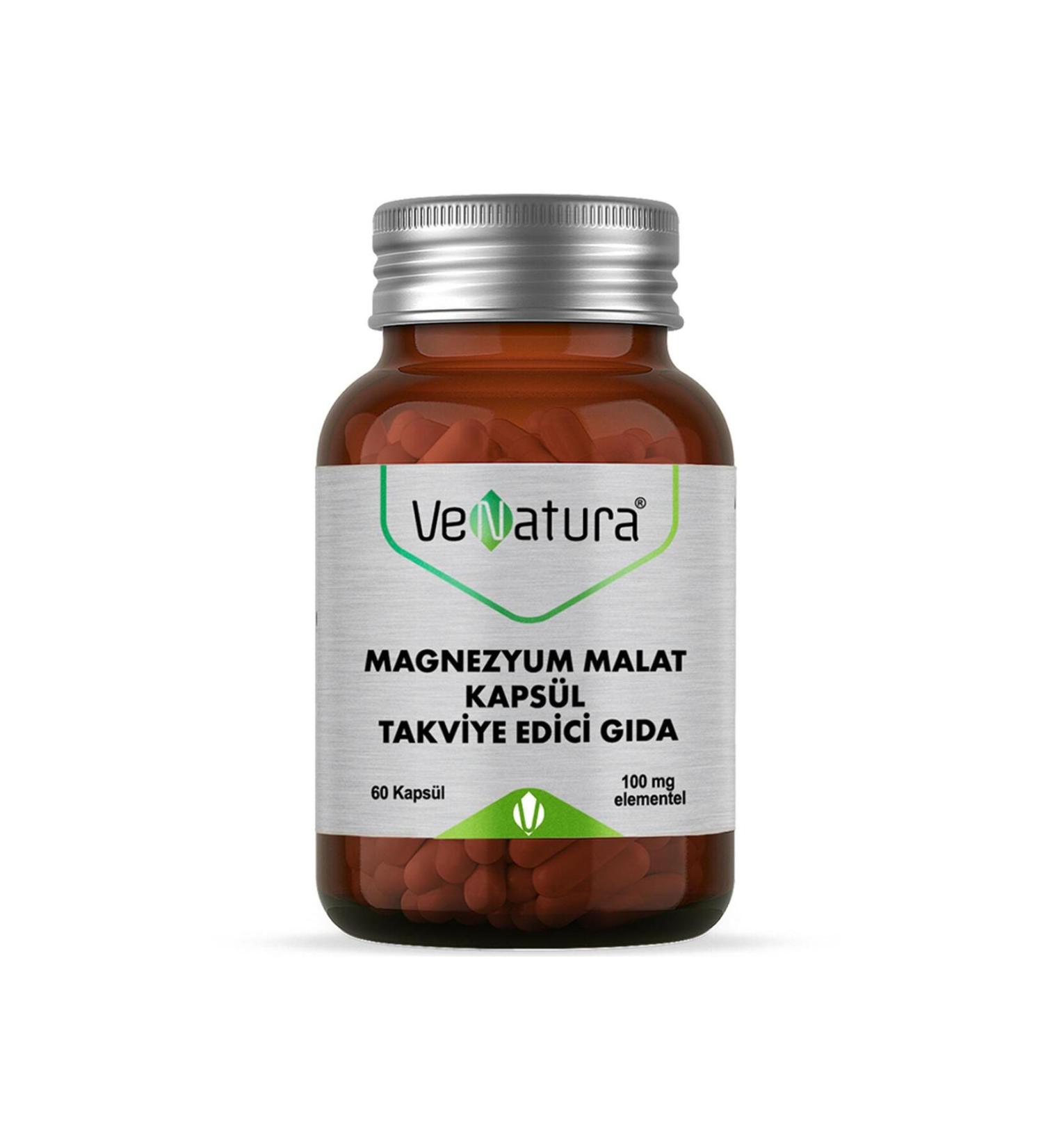 Venatura Magnesium Malate 100 Mg 60 Capsules