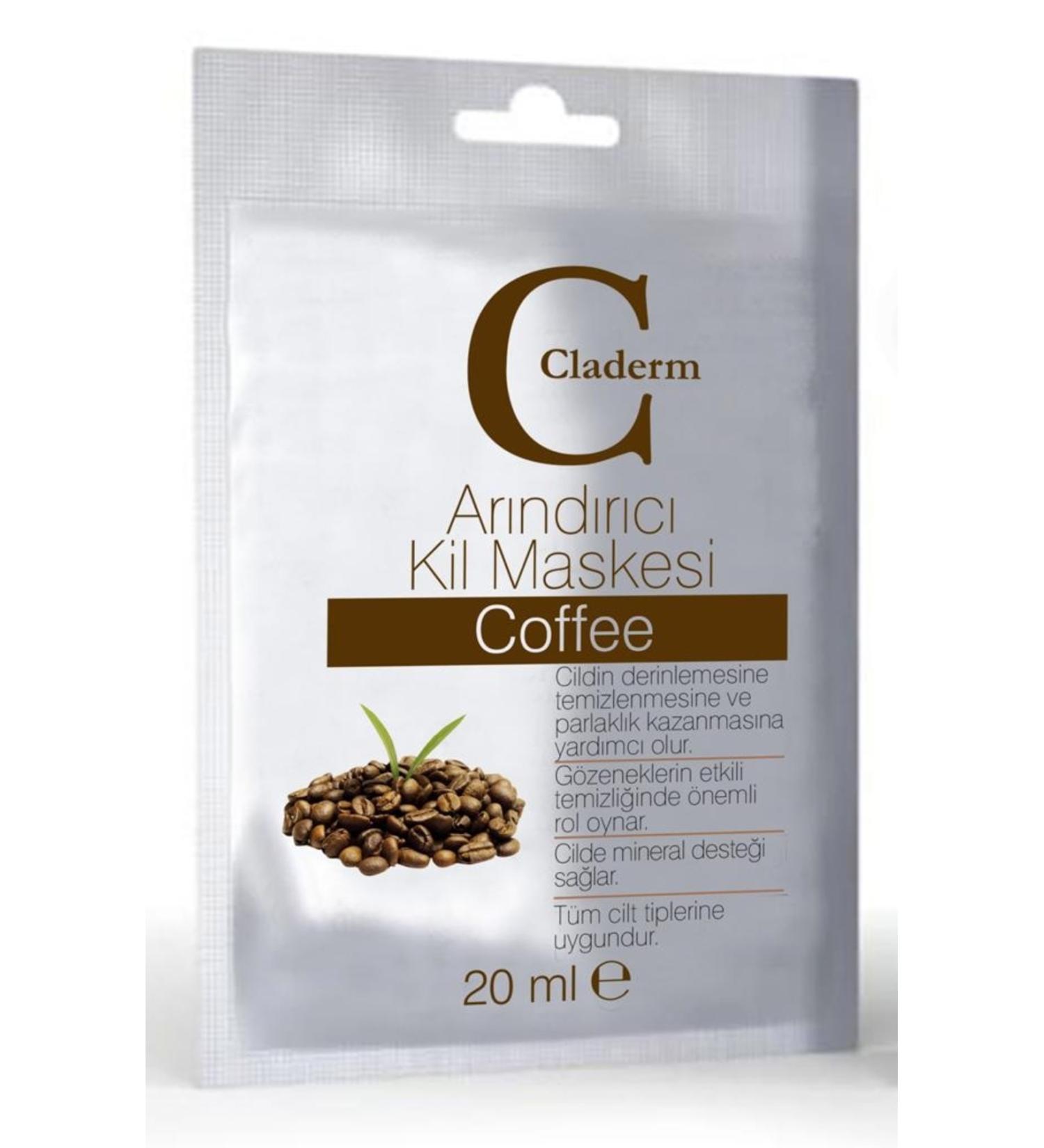 Claderm Clay Mask 20ml Sachet - Coffee