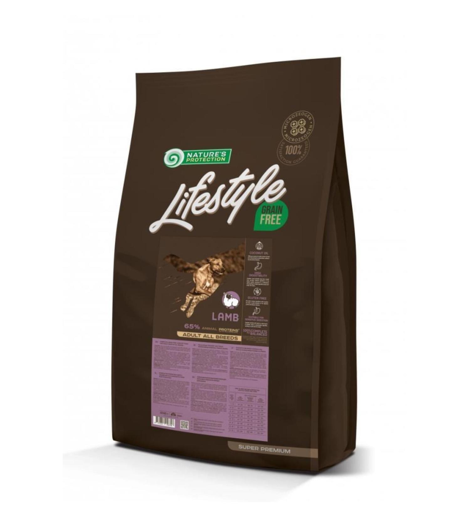 Nature's Protection Lifestyle Grain-Free Lamb Adult Dog Food 10 2 Kg