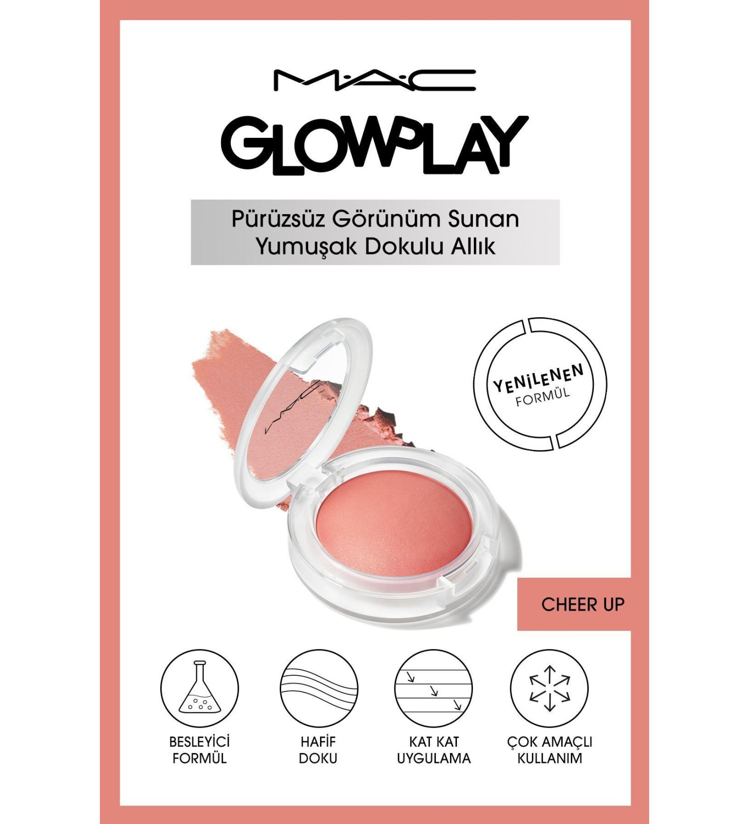 Mac Lightweight Soft Textured Blush Offering a Smooth Appearance - Cheer Up Passi.3528