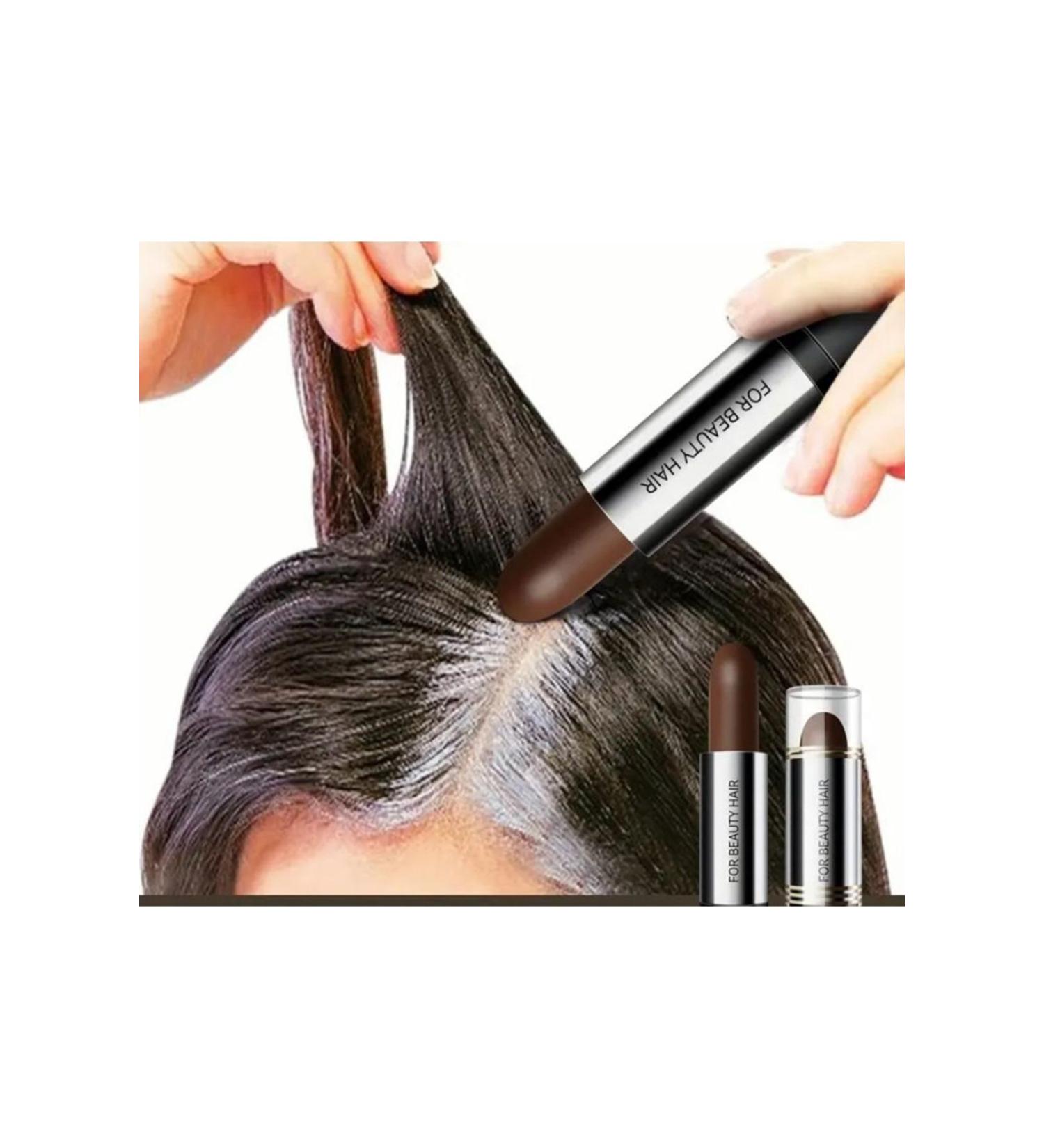 miatamer Hair Dye Lipstick Long Lasting Instant Strong Coverage Temporary White Hair Root Dye (BLACK)