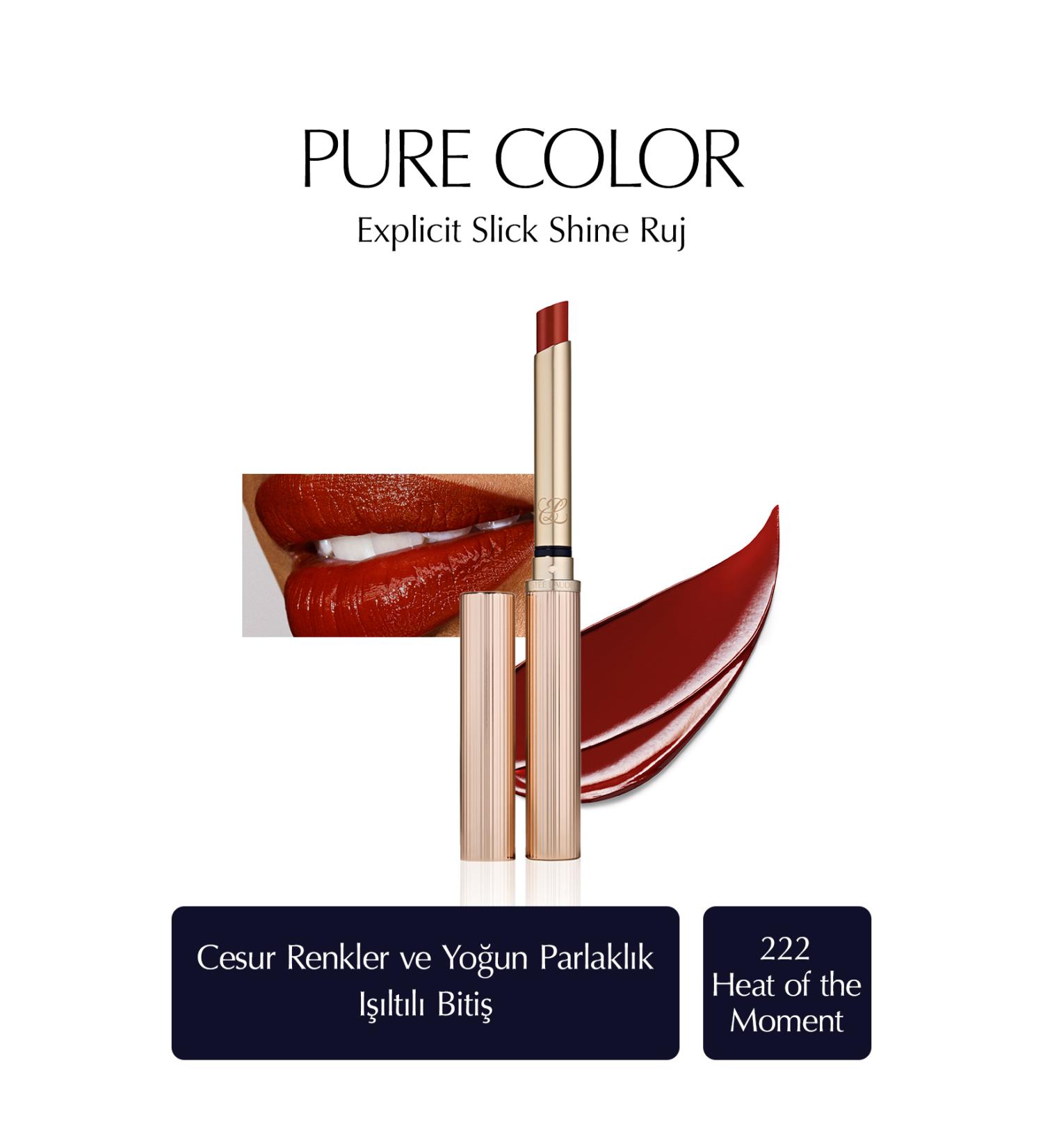 Estee Lauder Lightweight High Pigmentation Long-Lasting Shiny Finish Lipstick-222 KEYON.129