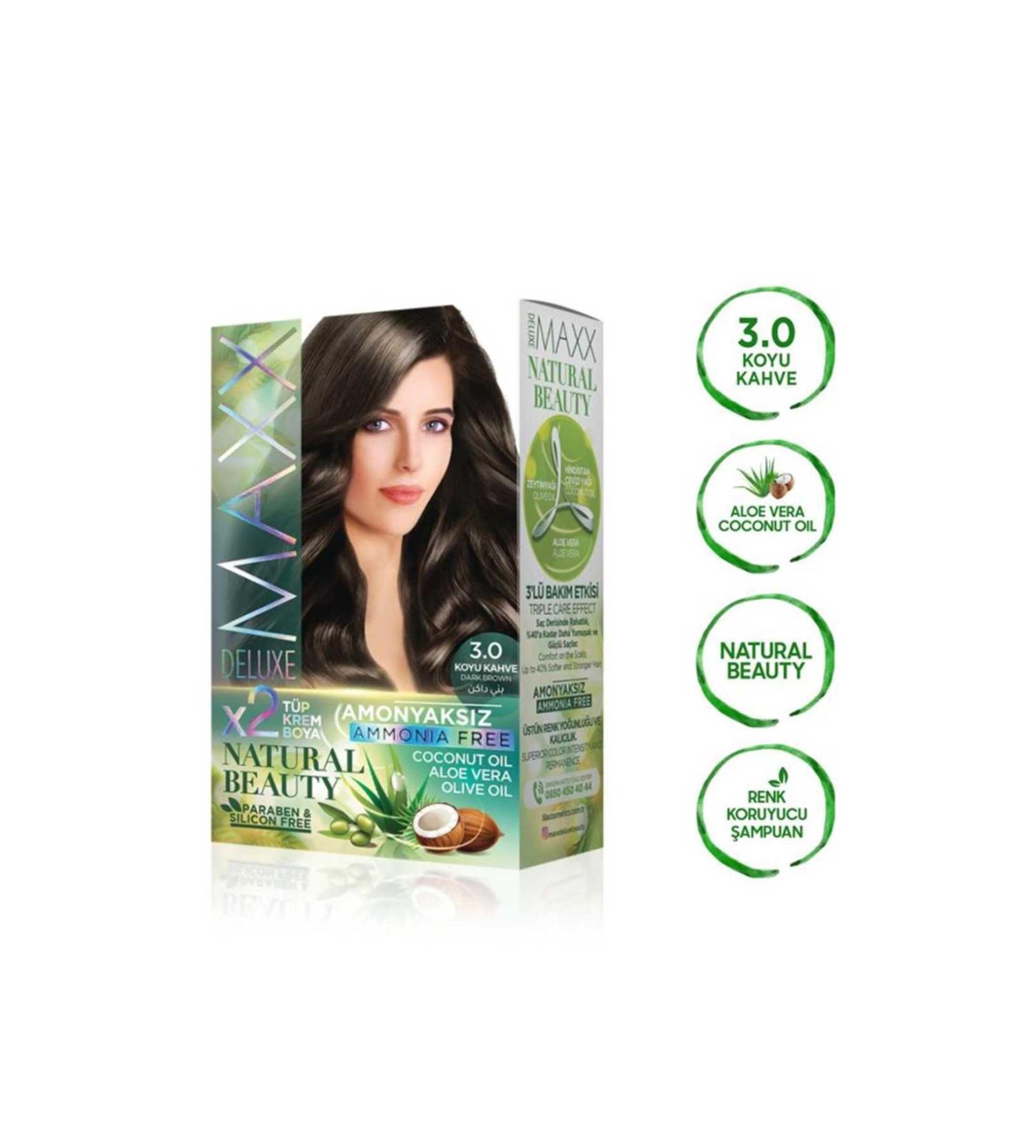 opencart New Season Clez Natural Beauty Ammonia-Free Hair Dye 3.0 Dark Brown Campaign
