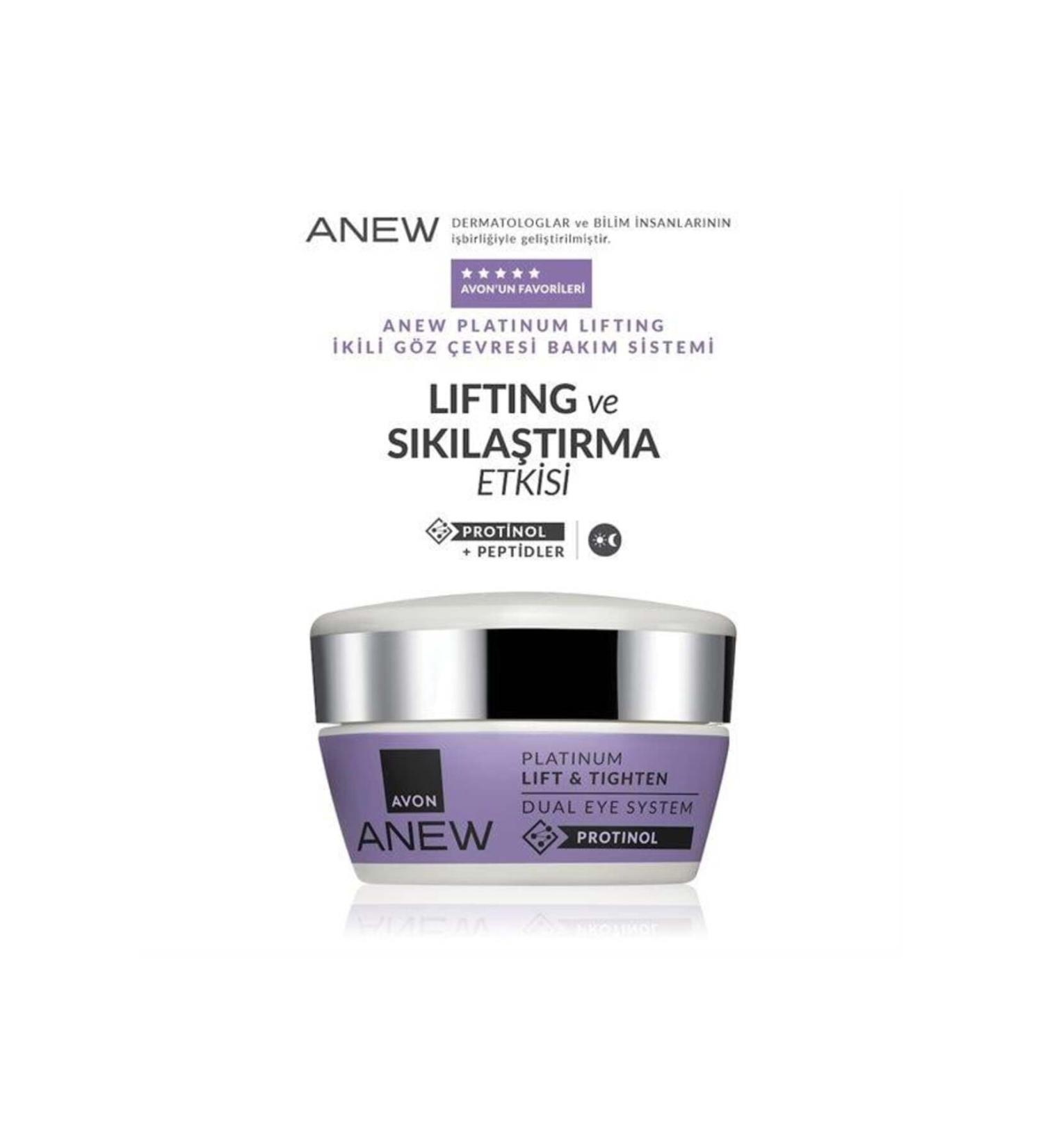 Avon Anew Platinum Lifting and Dual Eye Contour Care System 2 * 10 ml - Buy Online on GoSupps.com