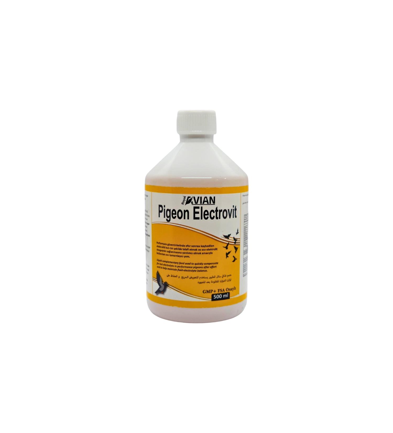 Royal la Royal la Pigeon Electrovit 500 Ml. Electrolyte Support for Pigeons and Cage Birds
