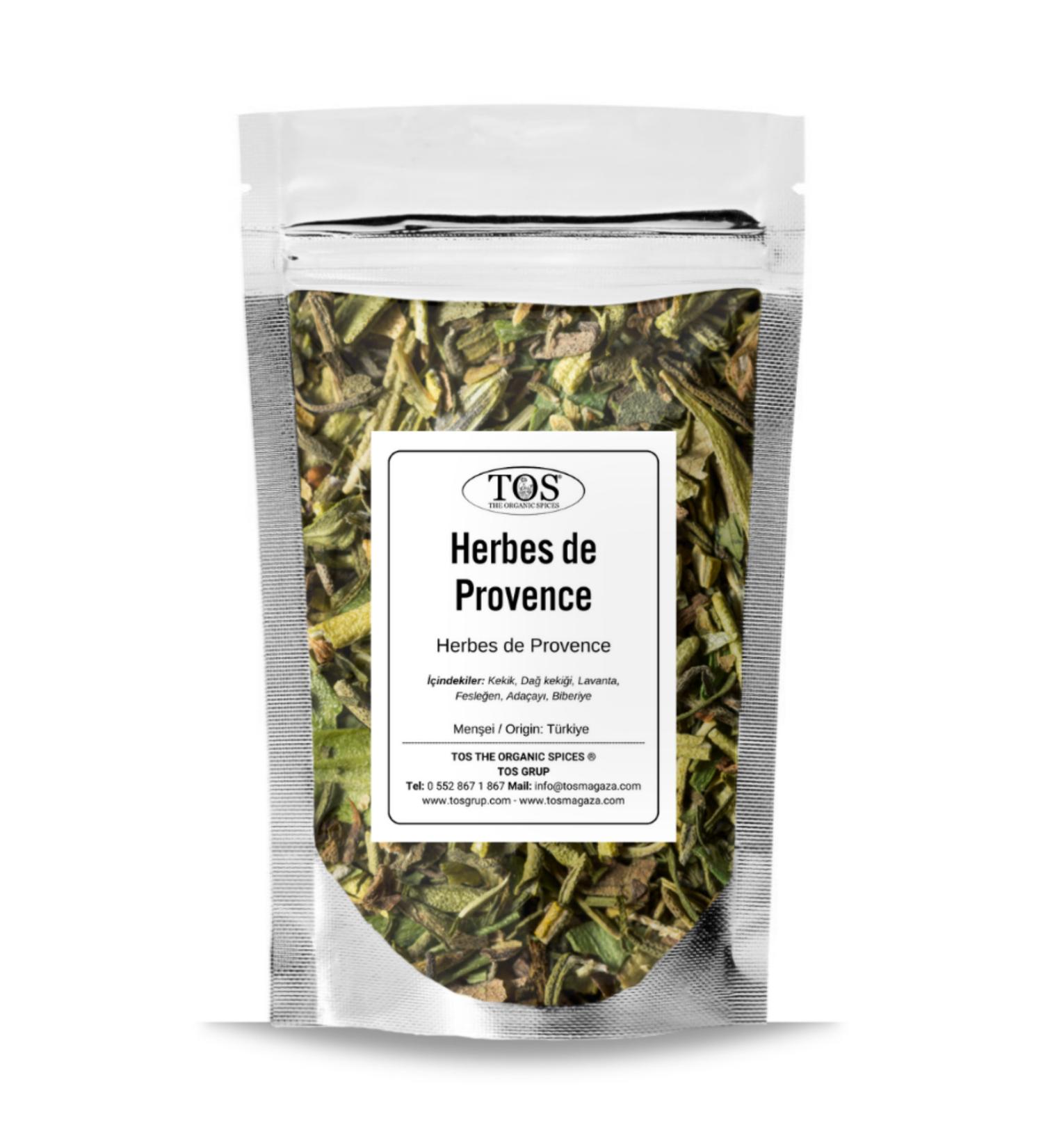 TOS The Organic Spices Herbes de Provence 250 gr Herbes de Provence - Premium Quality | Spice Mix