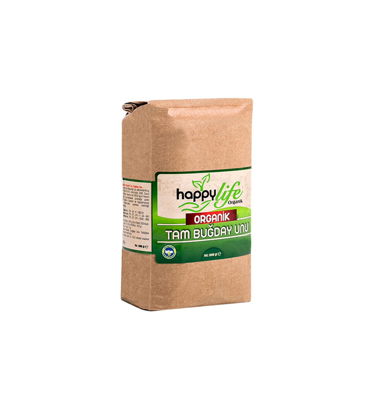Happy Life Organic Whole Wheat Flour (1 kg) x6 Pieces