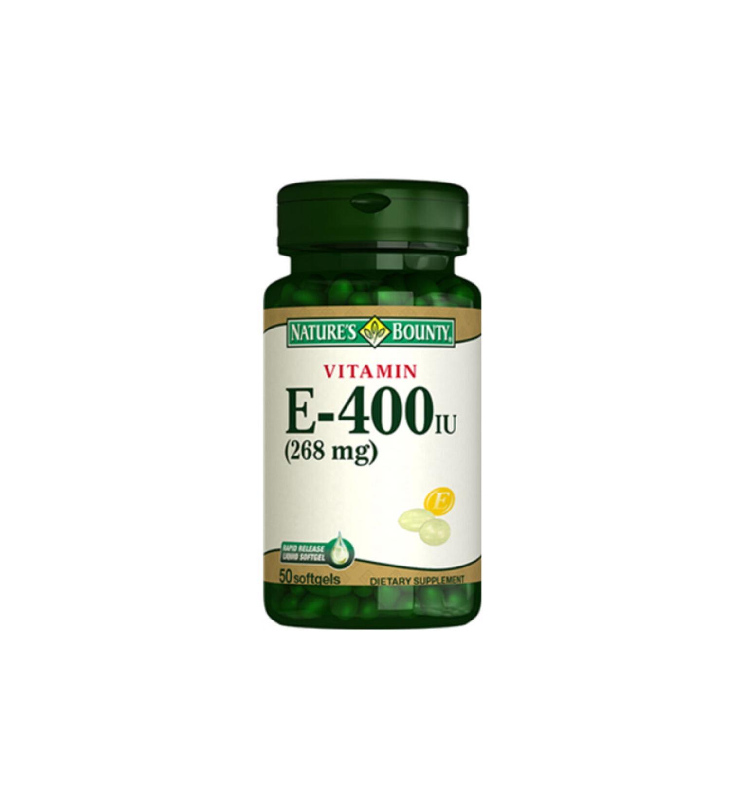 Natures Bounty Vitamin E-400 Iu 50 Softgel