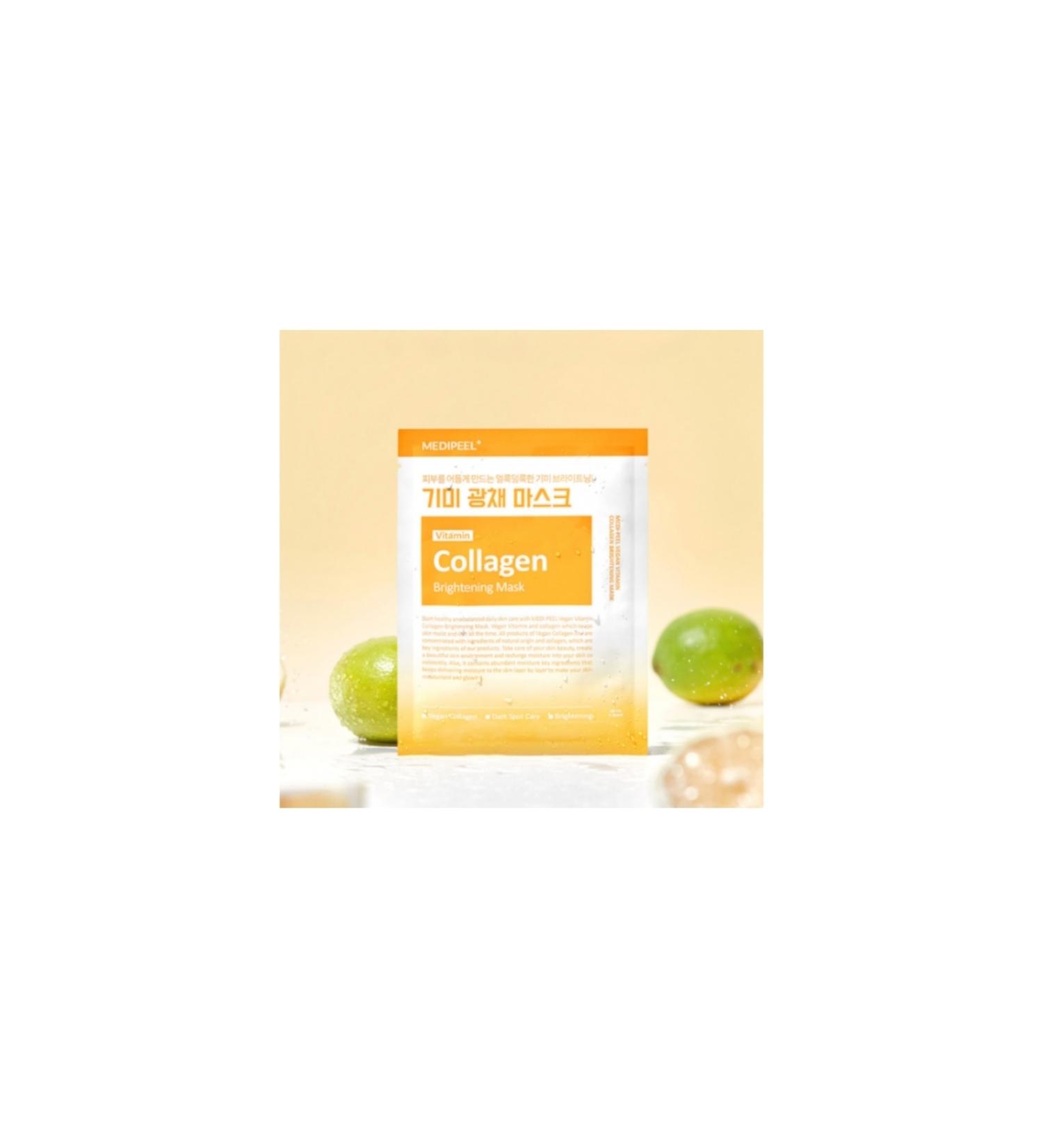 Medipeel Medi-Peel Vegan Vitamin Collagen Brightening Mask (Collagen Brightening Mask 1 piece.) - Buy Online on GoSupps.com