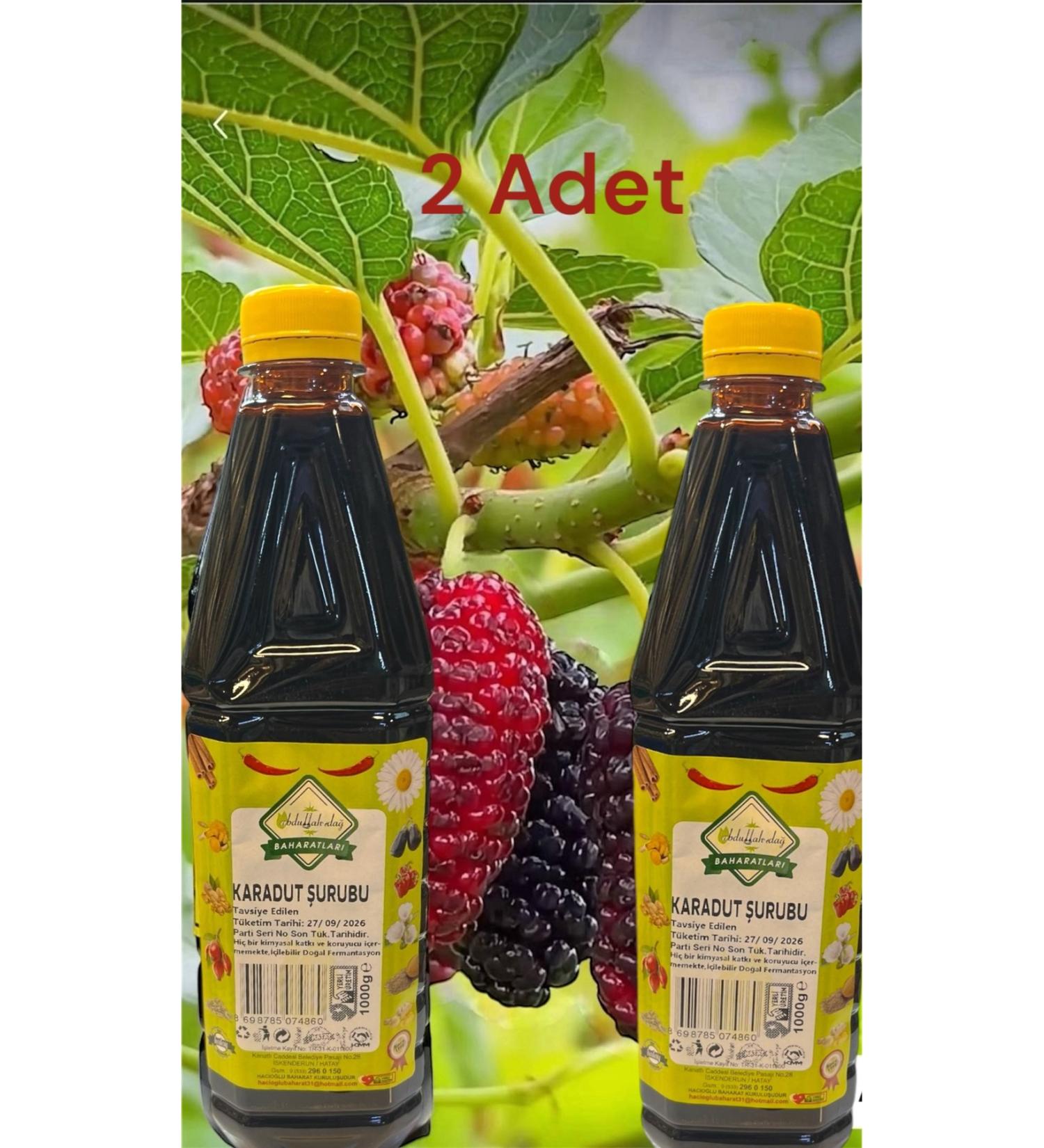 ABDULLAH DA ABDULLAH DA Hatay Local Black Mulberry Blood Mulberry Syrup Black Mulberry Extract 2 Kg / 2000 ml - Buy Online on GoSupps.com