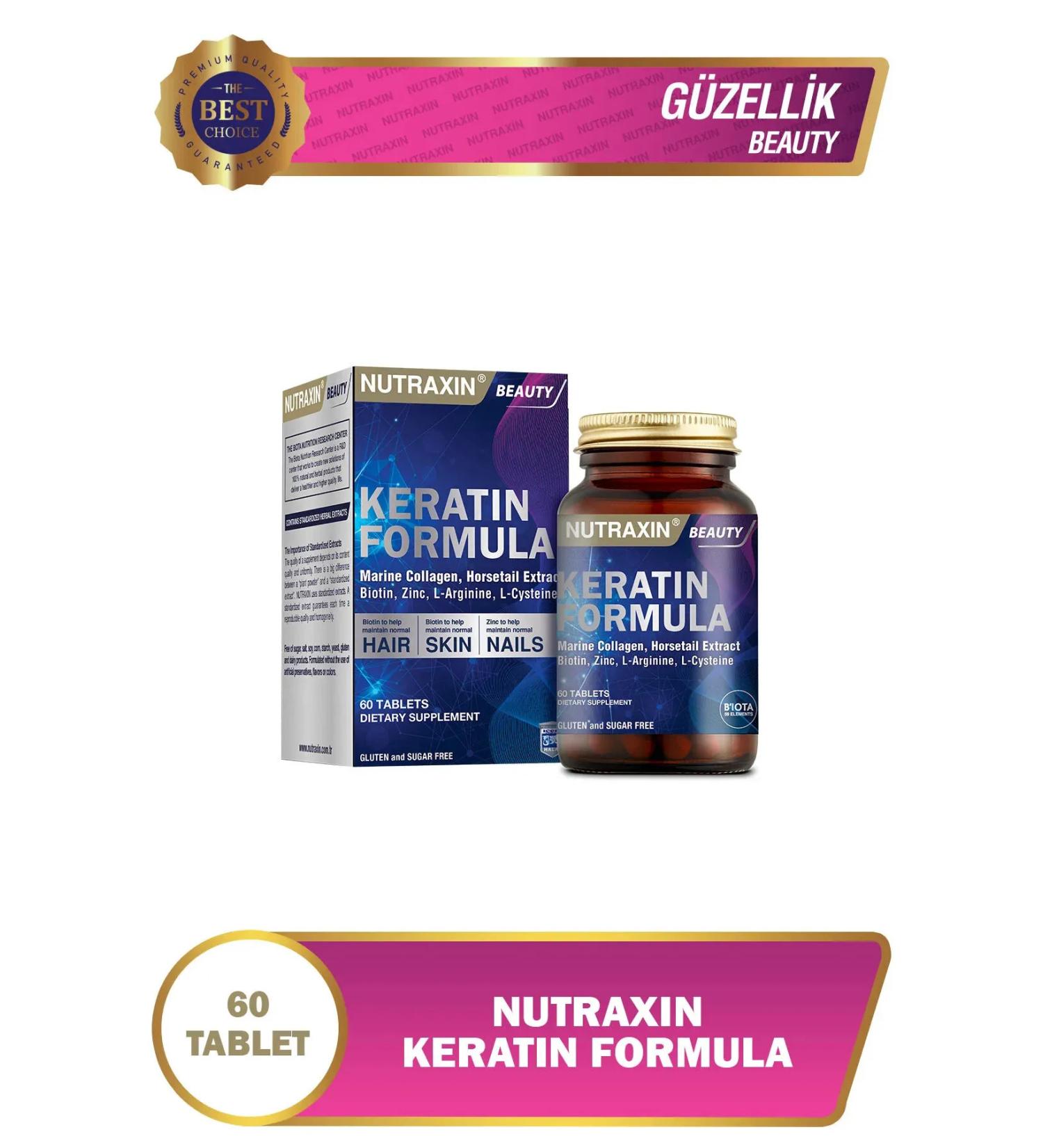 Nutraxin Keratin Formula 60 Tablet 5-pack
