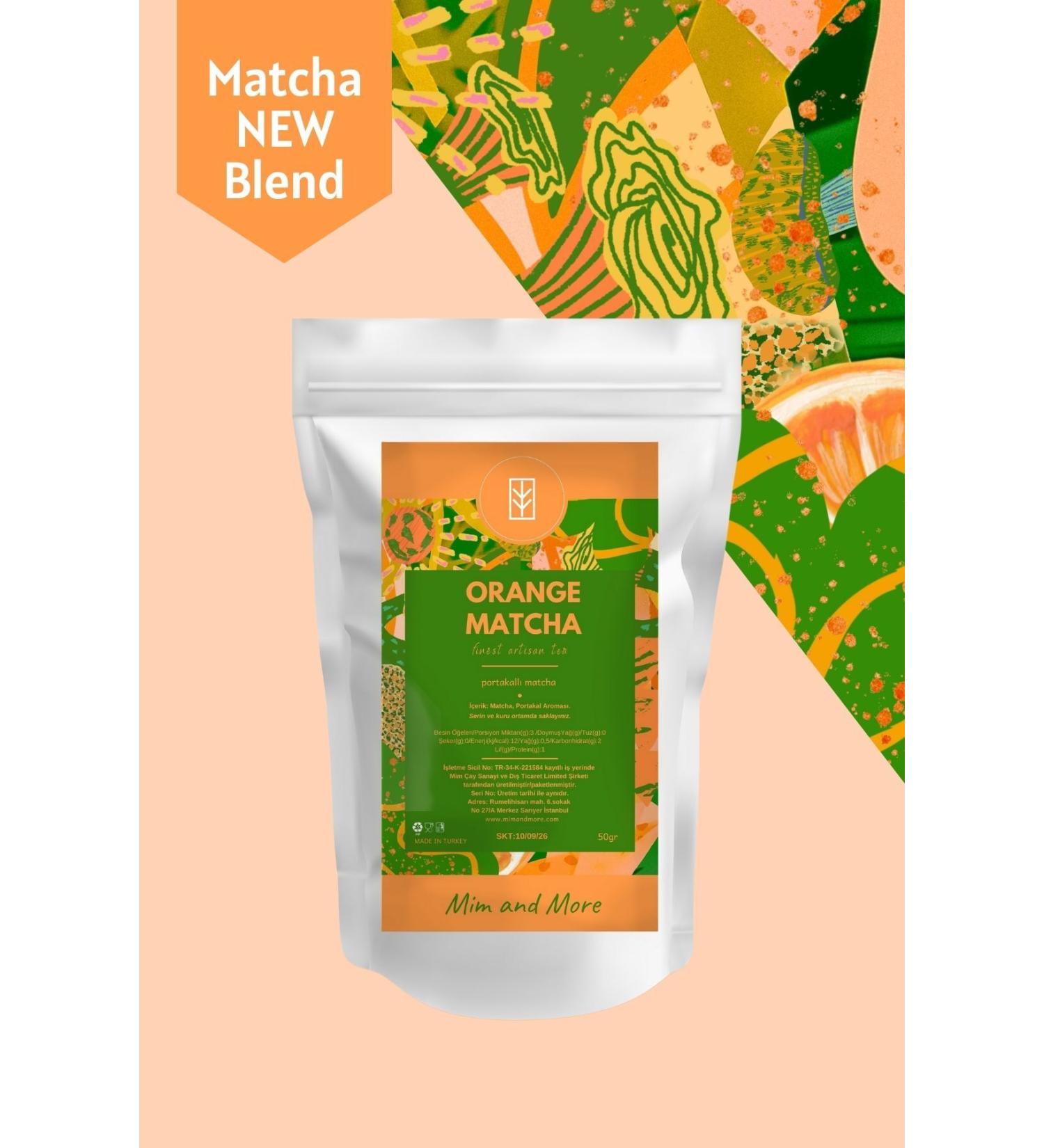 Mim and More Orange Matcha Orange Flavored Matcha 50 Gr - Buy Online on GoSupps.com
