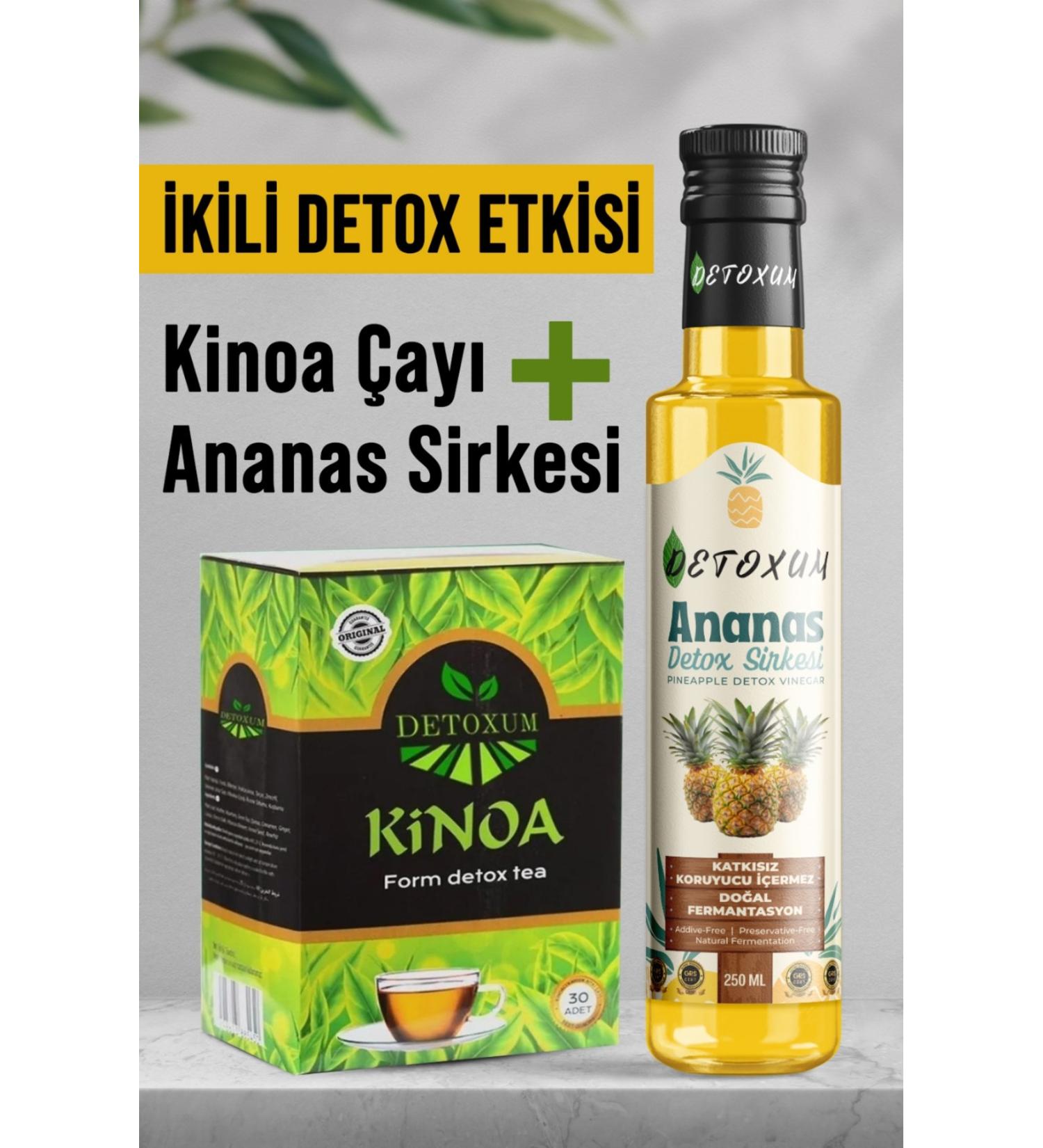 SPRING DETOX Slimming Supportive Detox Vinegar Mixed Herbal Tea Helping to Lose Weight and Eliminate Edema Set of 2