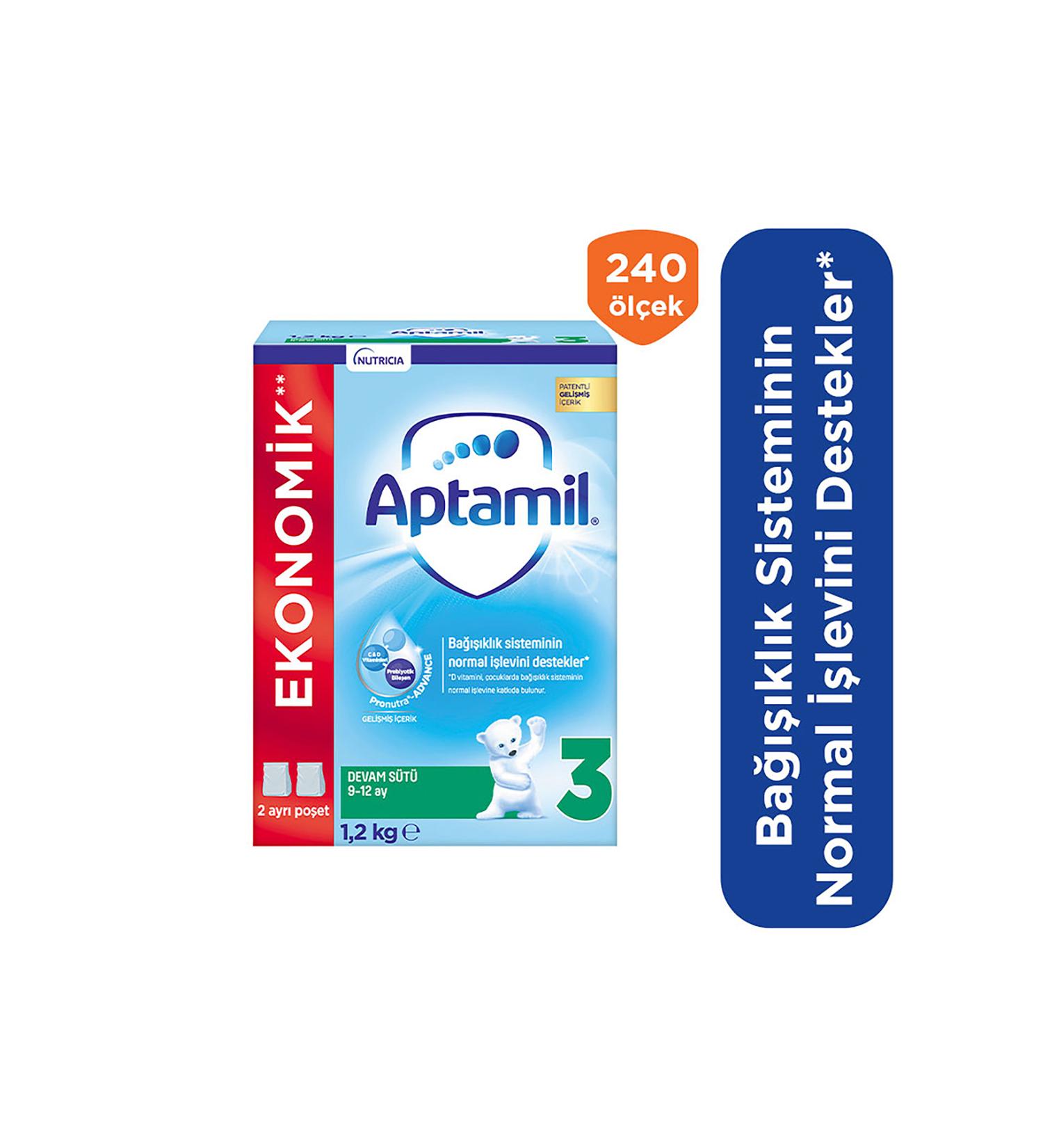 Aptamil 3 Follow-On Milk 1200 G 9-12 Months - Buy Online on GoSupps.com