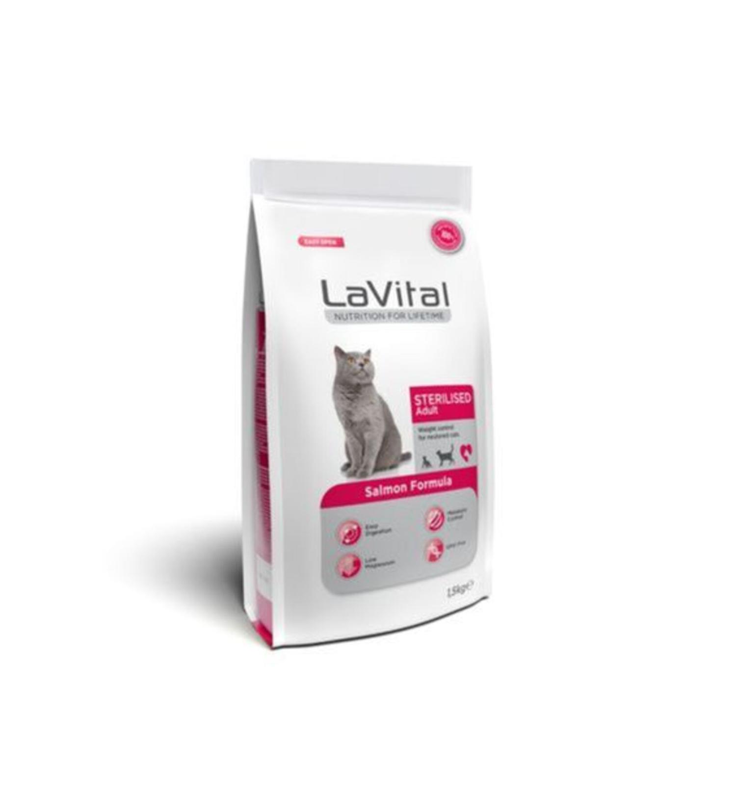 La Vital Salmon Premium Sterile Cat Food 1.5 Kg 2 Pack