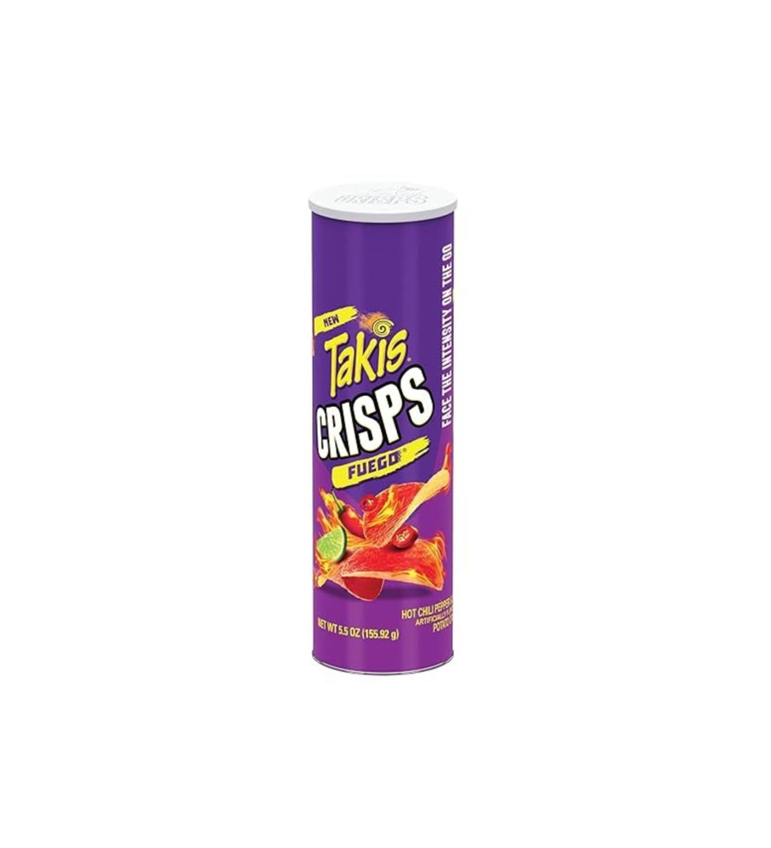 Takis Crisps Fuego Potato Chips Hot Pepper and Lemon 155 GR