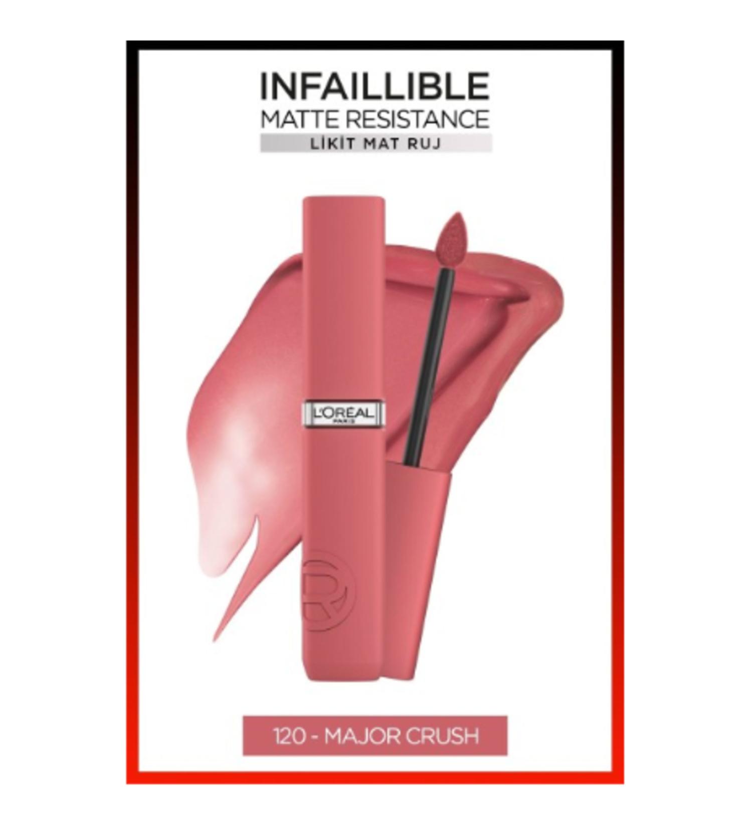 L'Oreal Paris L'oreal Lipstick Inf La Matte Resistance 120