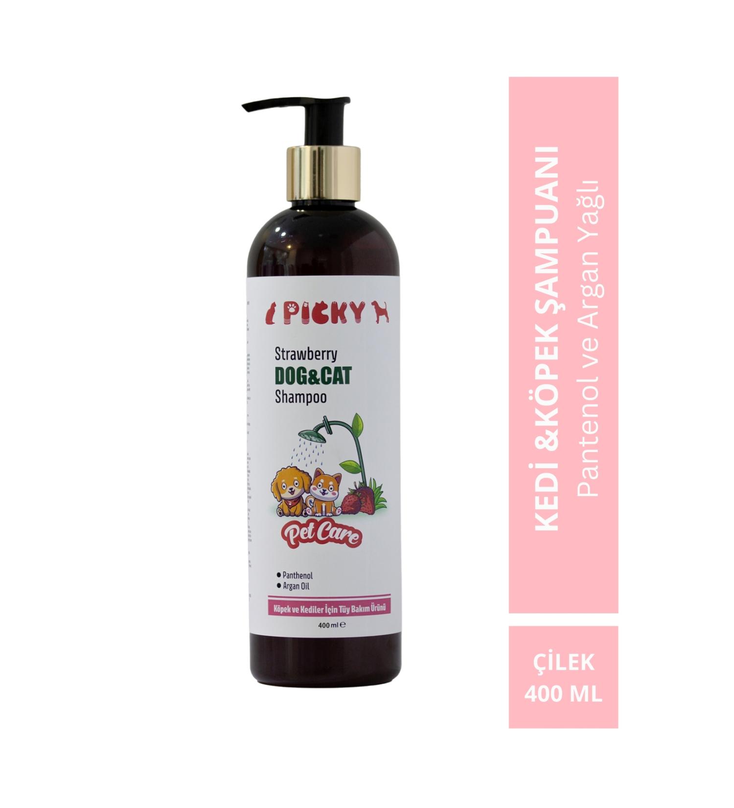 PICKY Dog Cat Shampoo Strawberry Flavored - Dog & Cat Shampoo Strawberry 400 ml