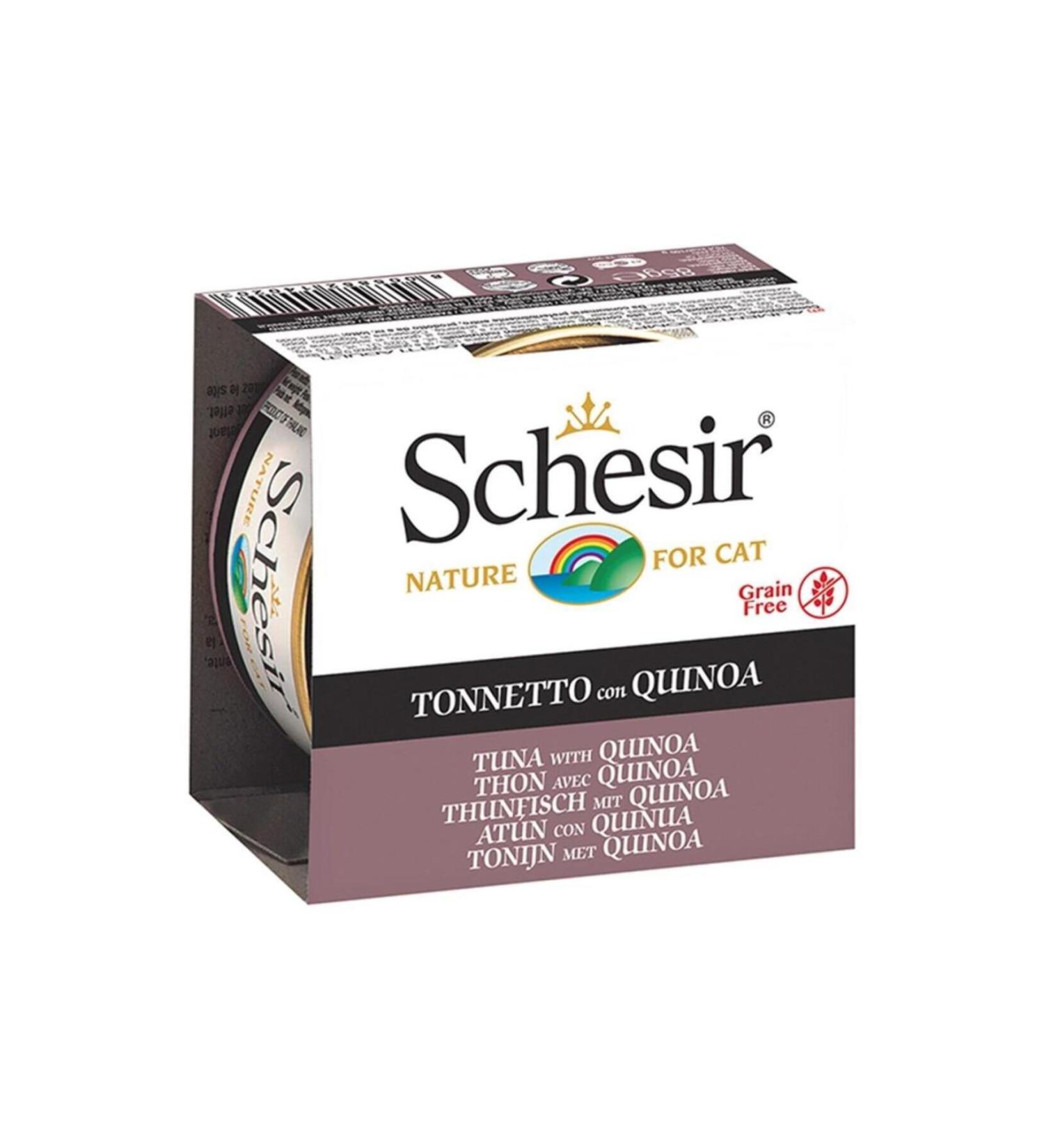 Schesir Tuna and Quinoa Adult Cat Canned Food 85 gr - Petshopundan