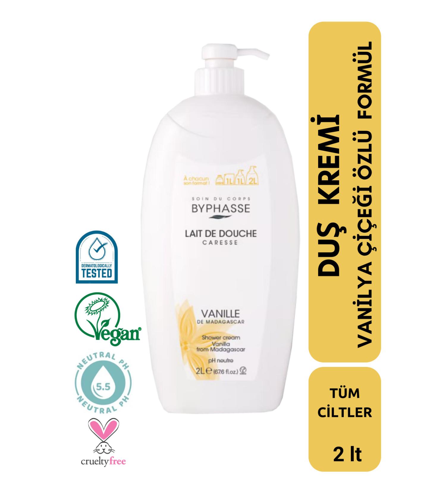 BYPHASSE Caresse Vanilla Flower Extract Creamy Shower Gel 2000ml