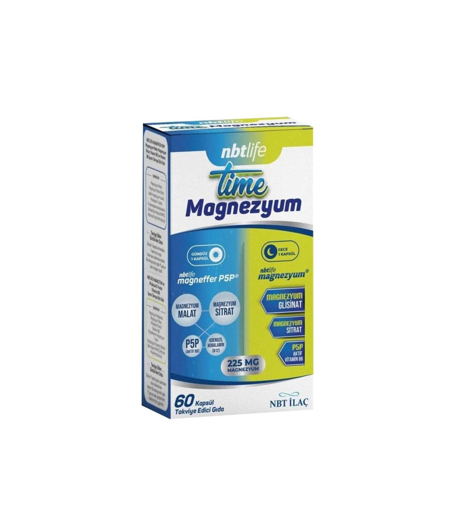 Nbt Drug Nbt Life Time Magnesium 60 Capsules