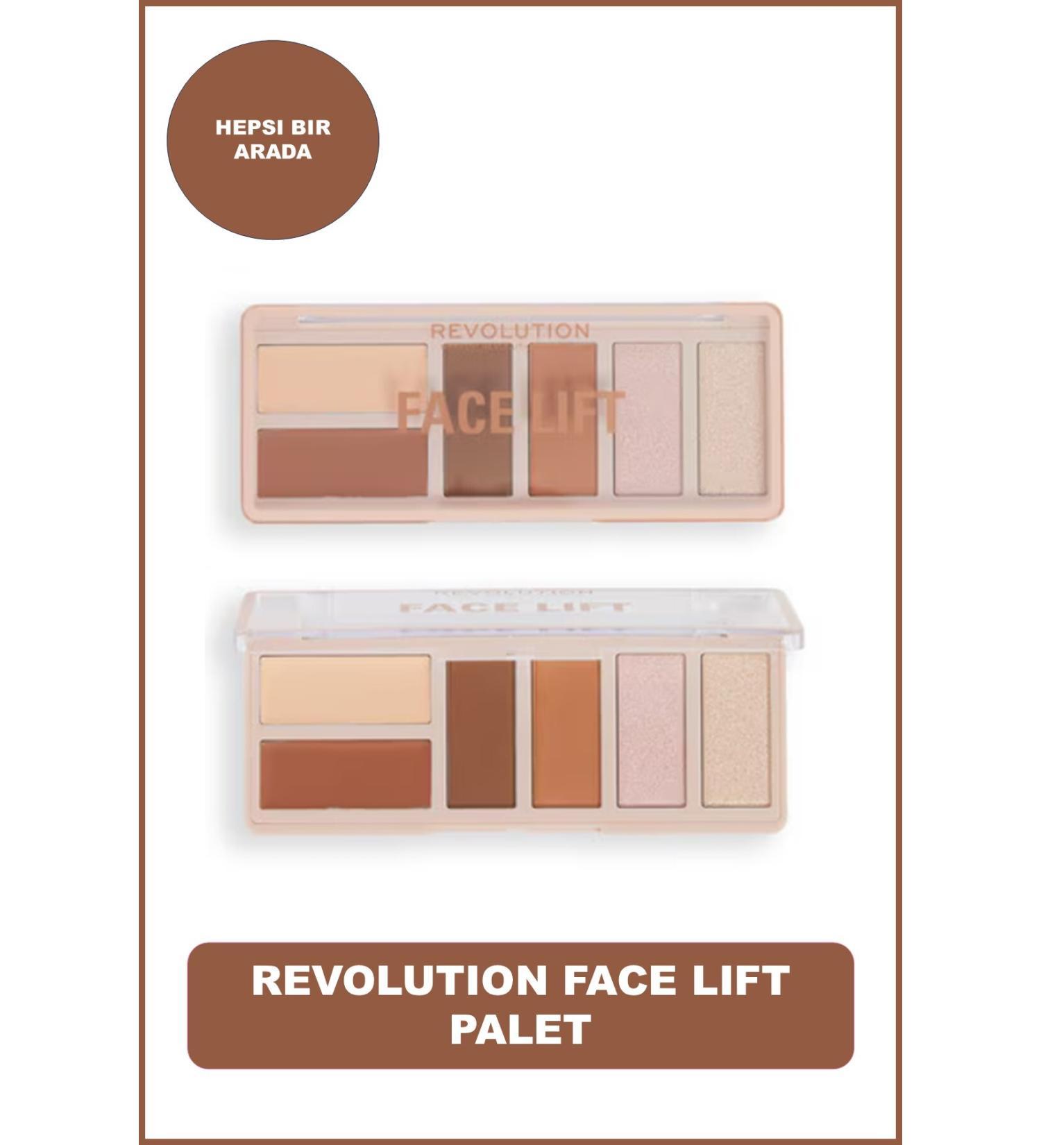 Revolution Face Lift Palette Light to Medium Face Lift Blush Contour and Bronzer Palette - Buy Online on GoSupps.com