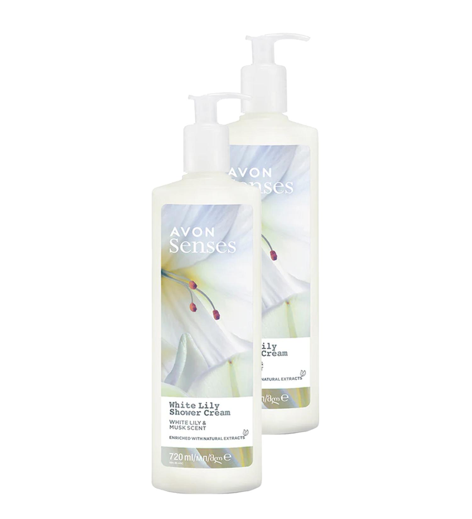 Avon Senses White Lily White Lily Scented Shower Gel 720 Ml. Set of Two - Buy Online on GoSupps.com