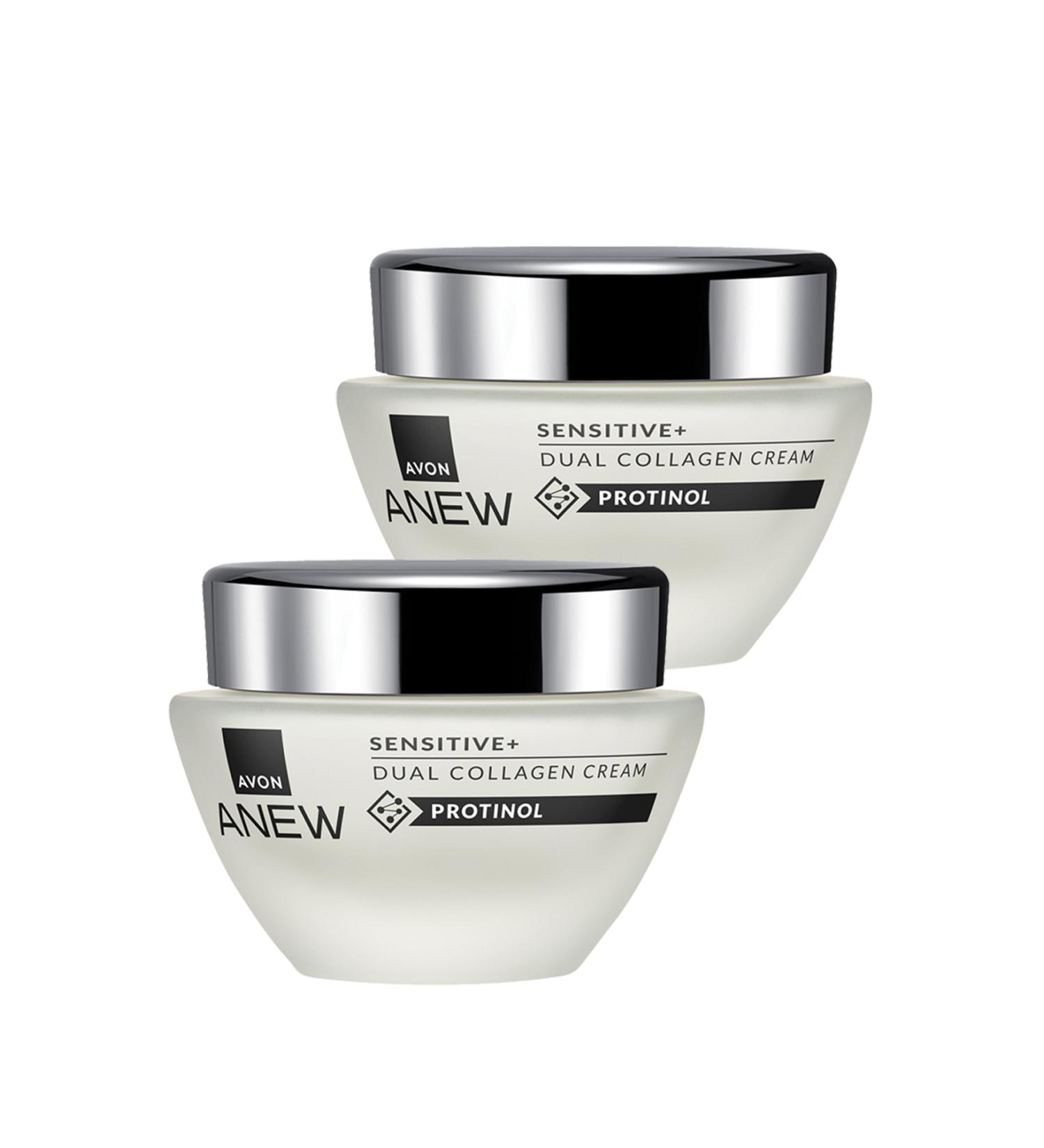 Avon Anew Sensitive+ Double Collagen Cream 50 Ml. Duo Set - Buy Online on GoSupps.com