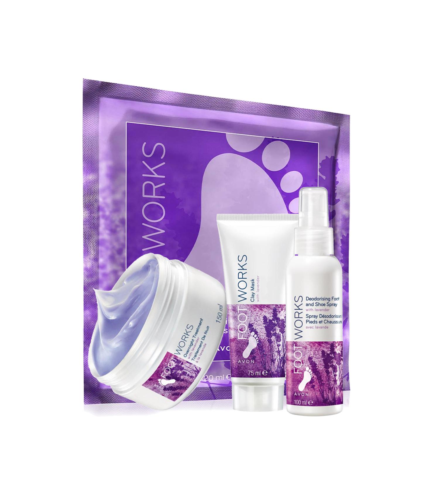 Avon Foot Works Lavender Essence Foot Care Package - Buy Online on GoSupps.com
