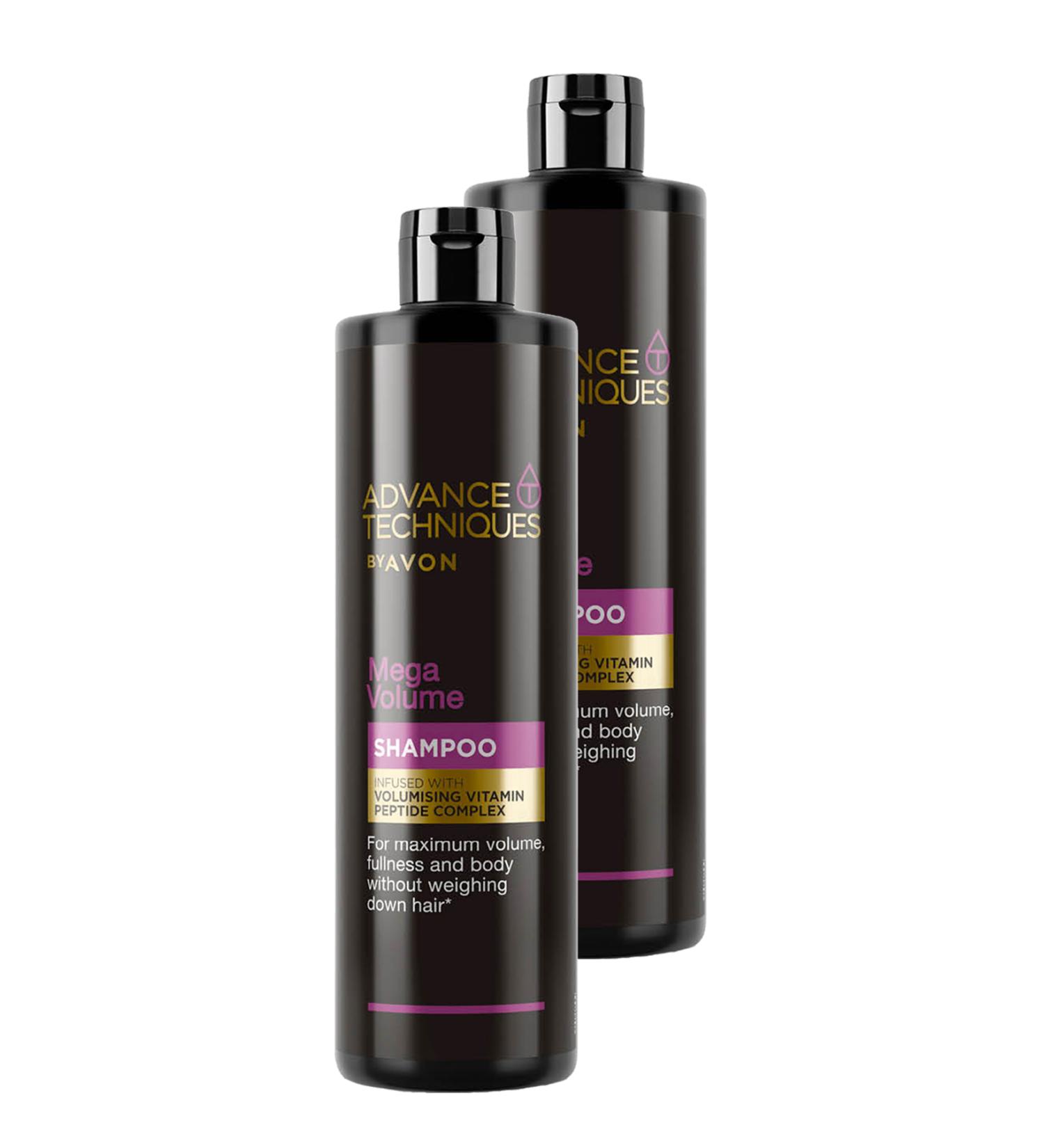 Avon Advance Techniques Mega Volume Volumizing Shampoo 400 Ml. Duo Set - Buy Online on GoSupps.com