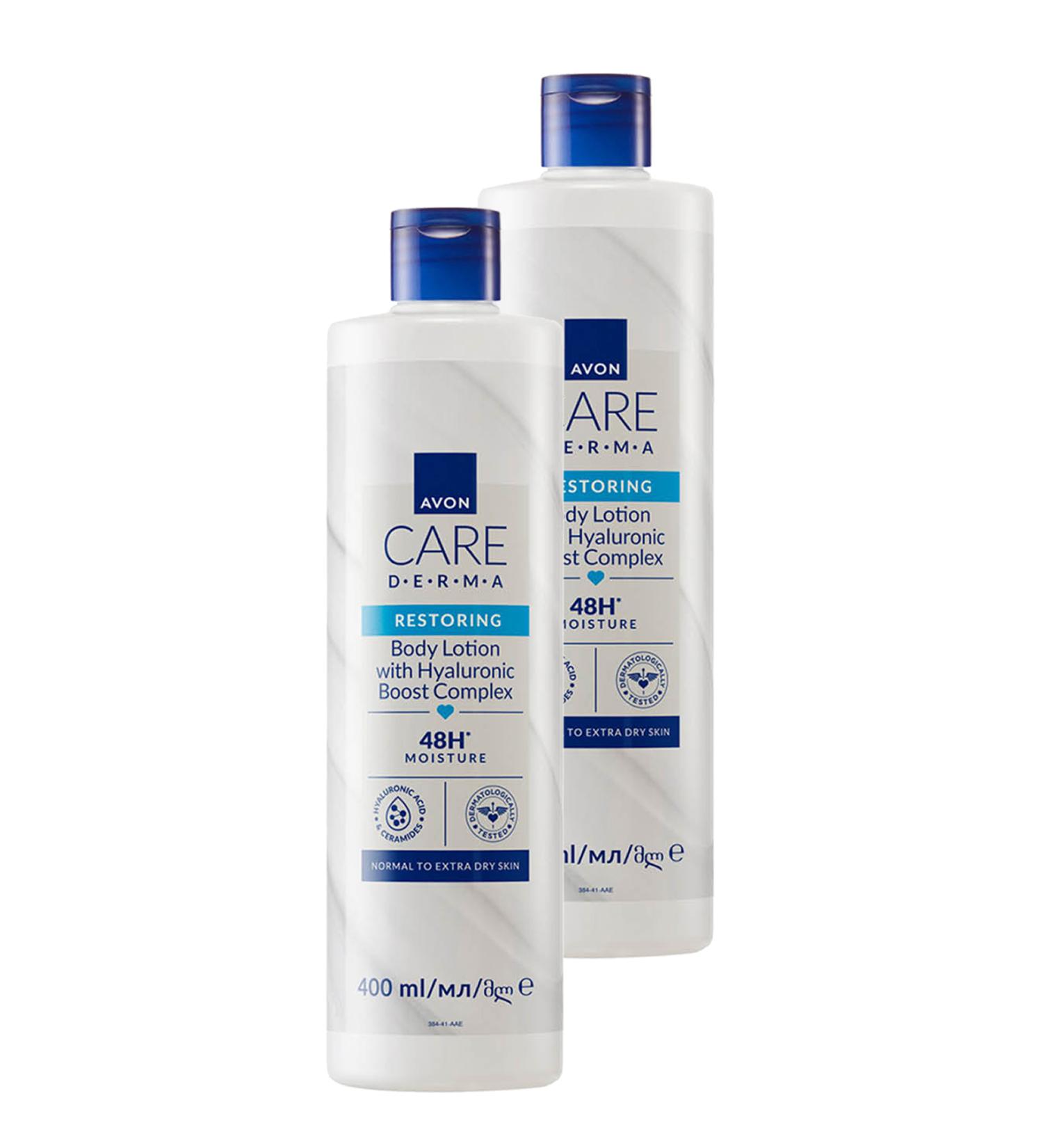 Avon Care Derma Restoring Hyaluronic Boost Body Lotion 400 Ml. Duo Set - Buy Online on GoSupps.com