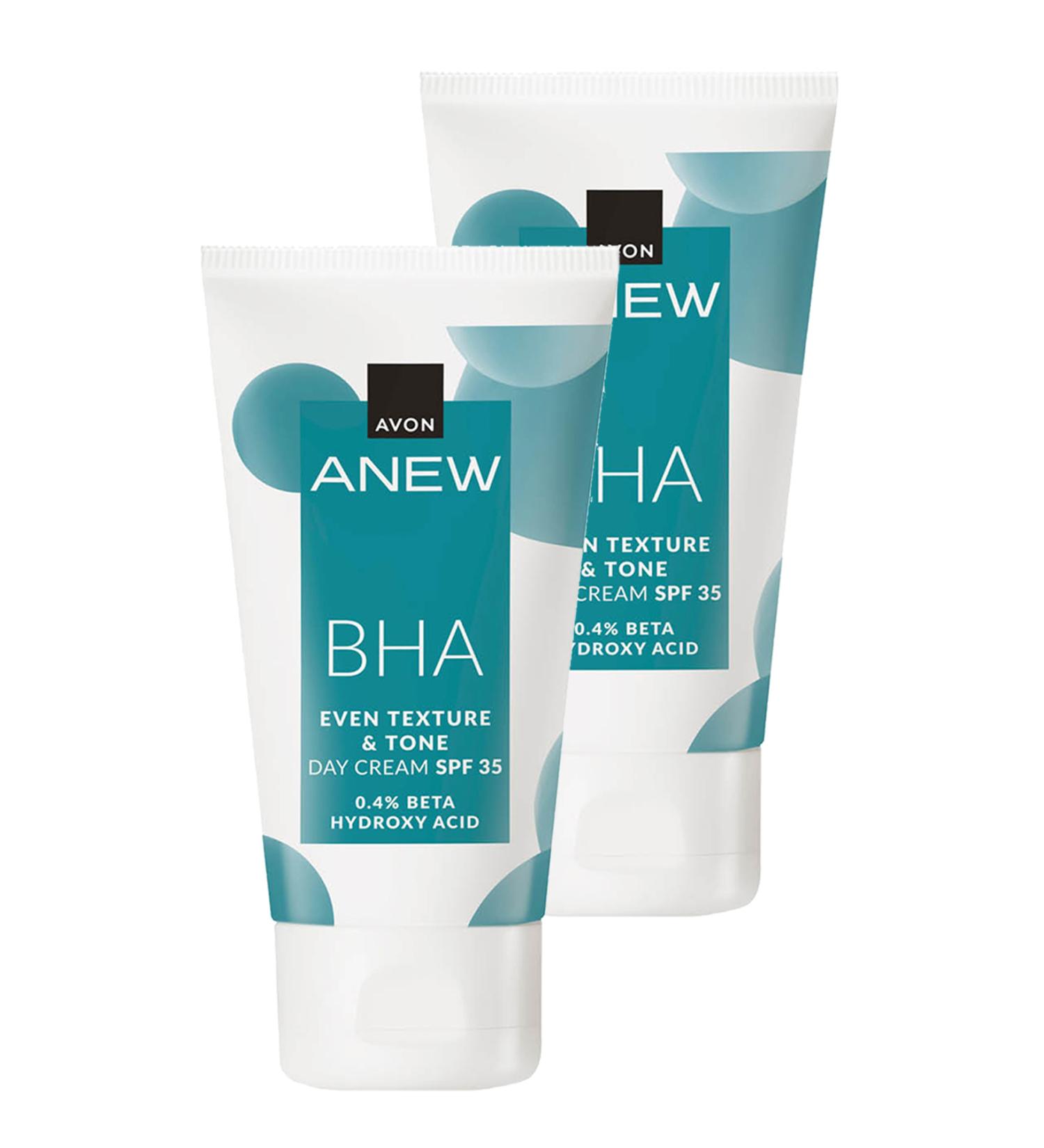 Avon Anew BHA Skin Tone Smoothing Day Cream Spf 35 50 Ml. Duo Set - Buy Online on GoSupps.com