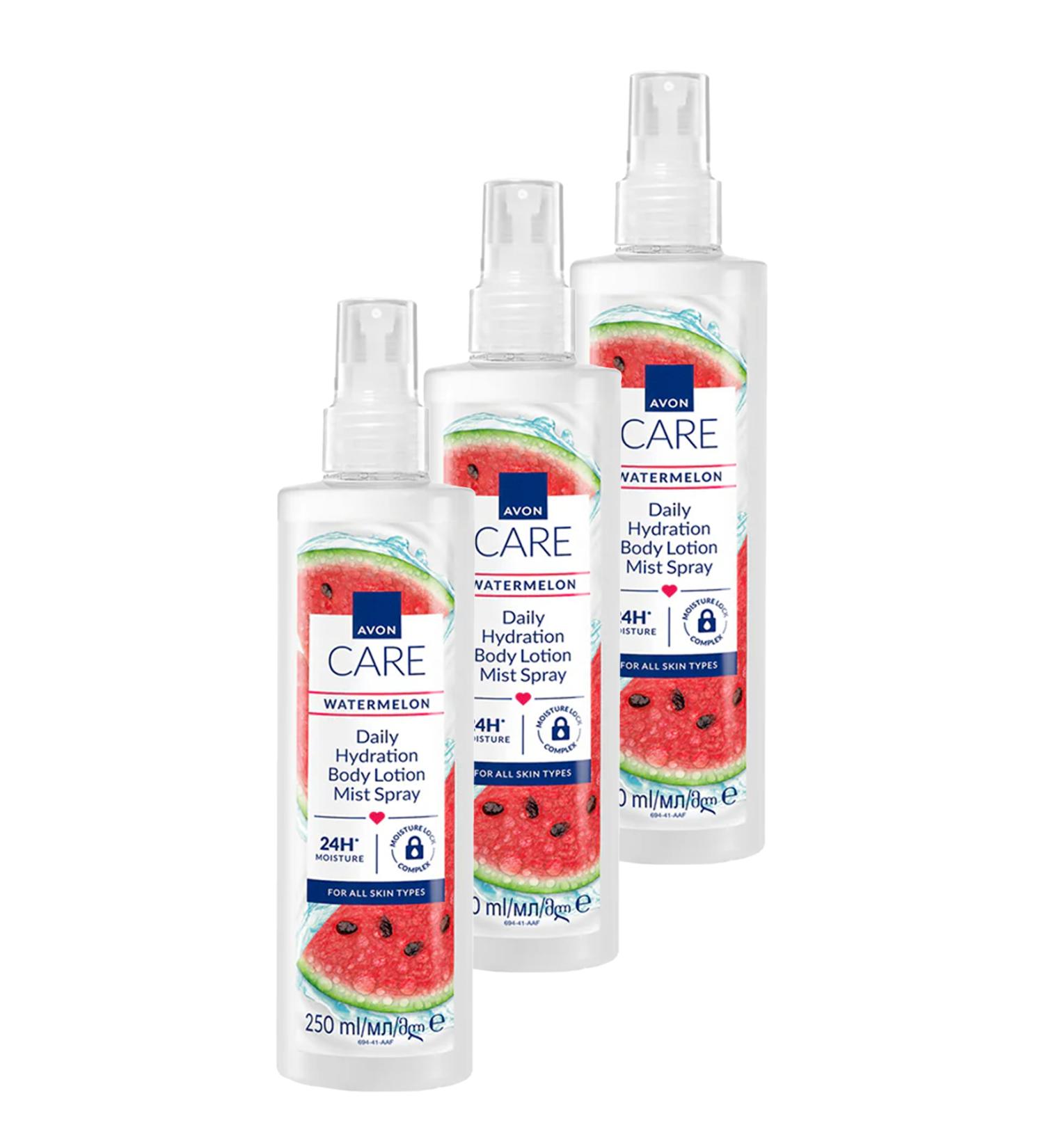 Avon Care Watermelon Watermelon Scented Moisturizing Body Lotion Spray 250 Ml. Set of Three - Buy Online on GoSupps.com