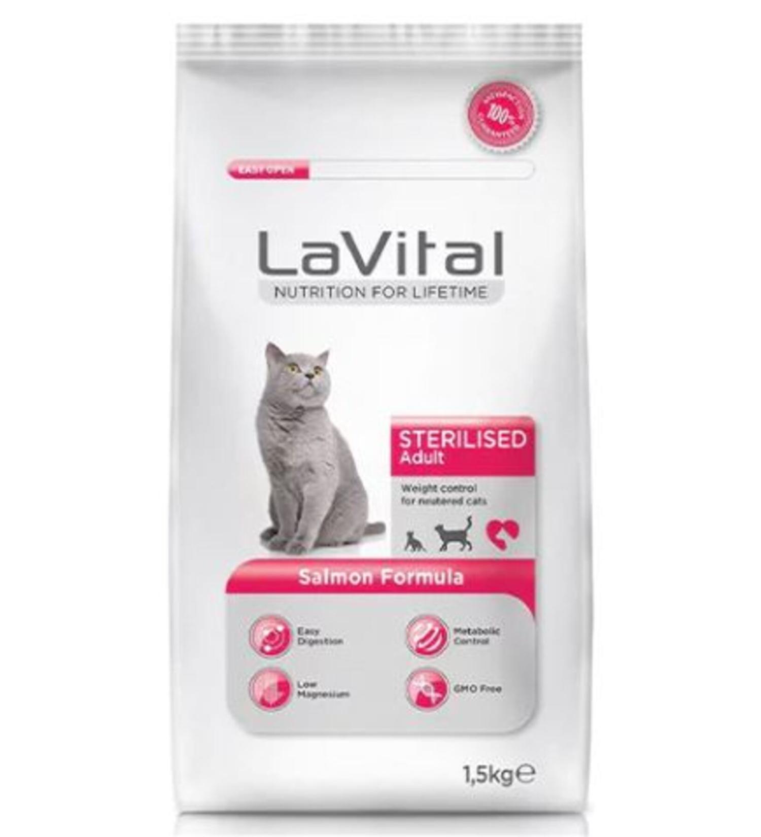 La Vital Salmon Sterilized Cat Food 1.5 Kg