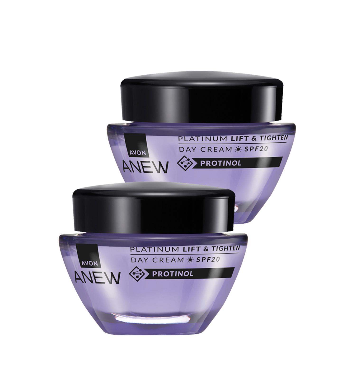 Avon Anew Platinum Lift & Tighten Day Cream SPF20 50 Ml. Duo Set - Buy Online on GoSupps.com