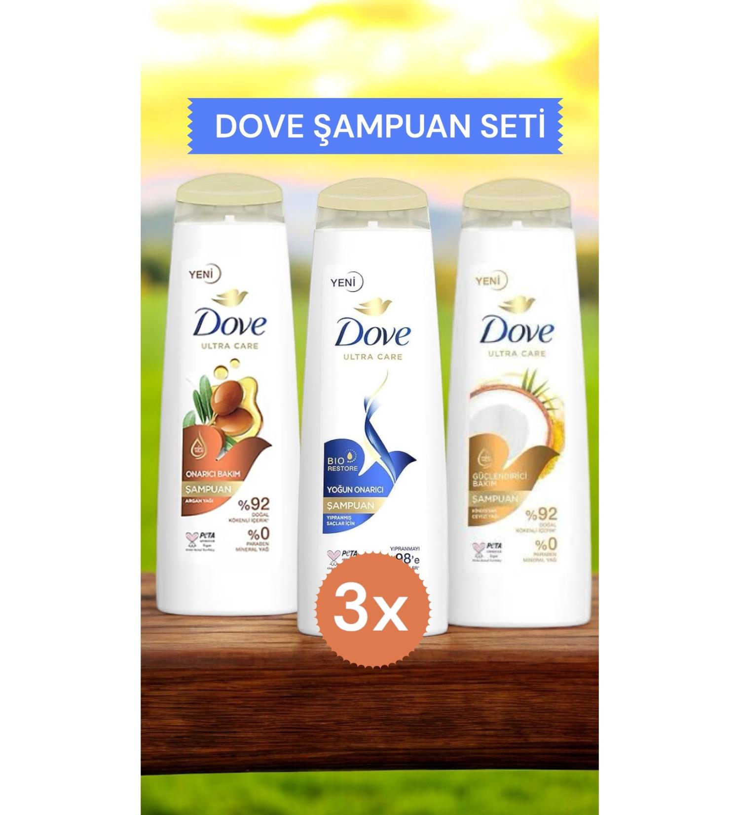 Dove Shampoo Set - Repair and Protection 3x400 Ml